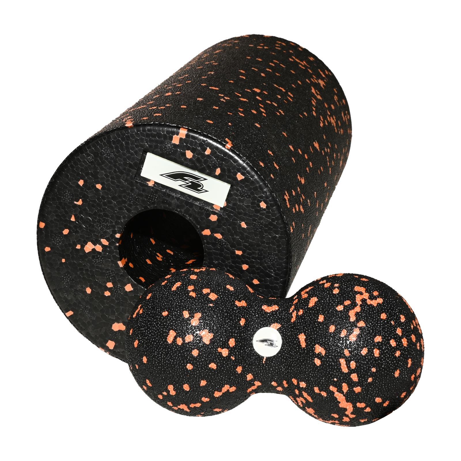 F2  Faszien Massage Rolle mit Doppelball Set 2/2