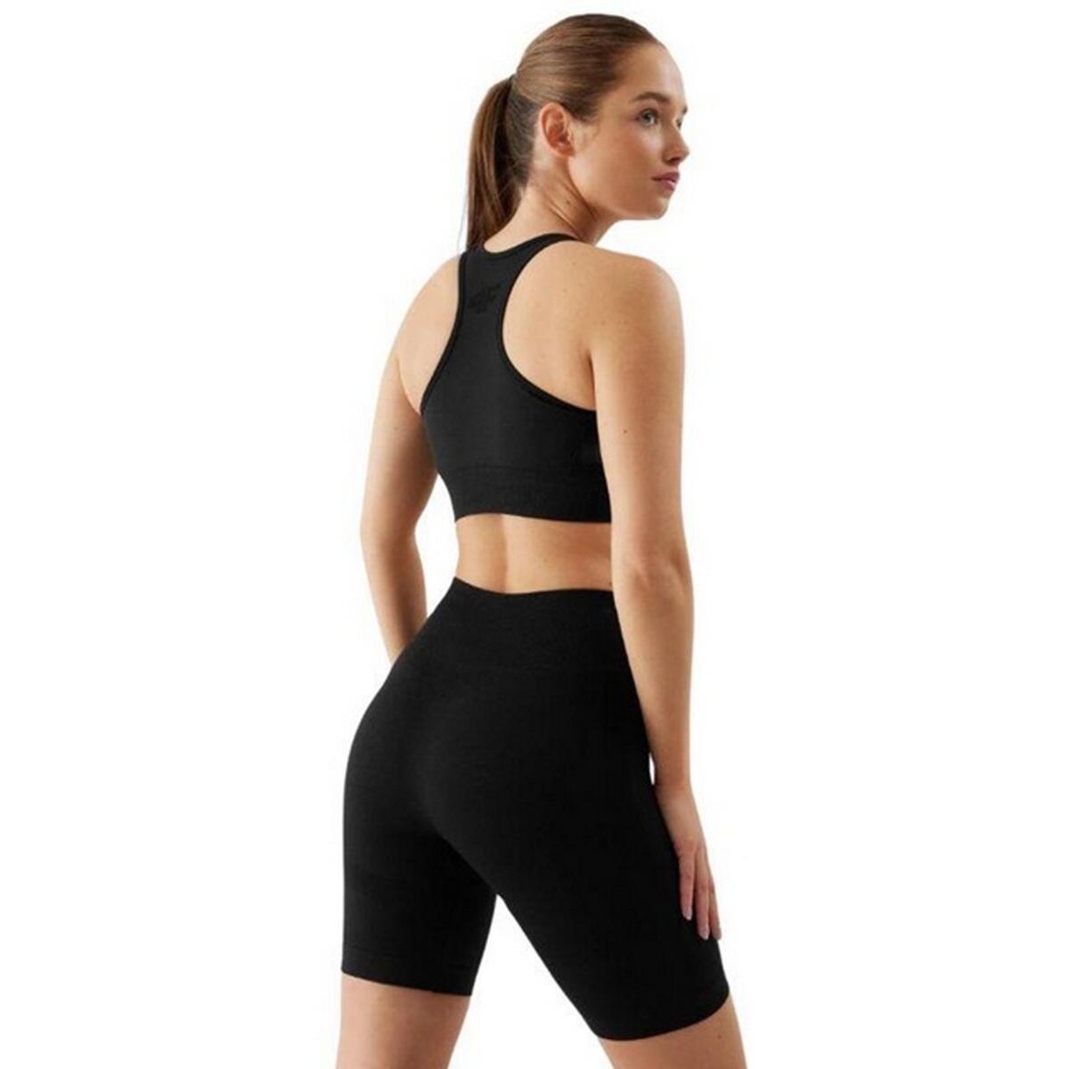 Sujetador Deportivo para Mujer Negro 3/5