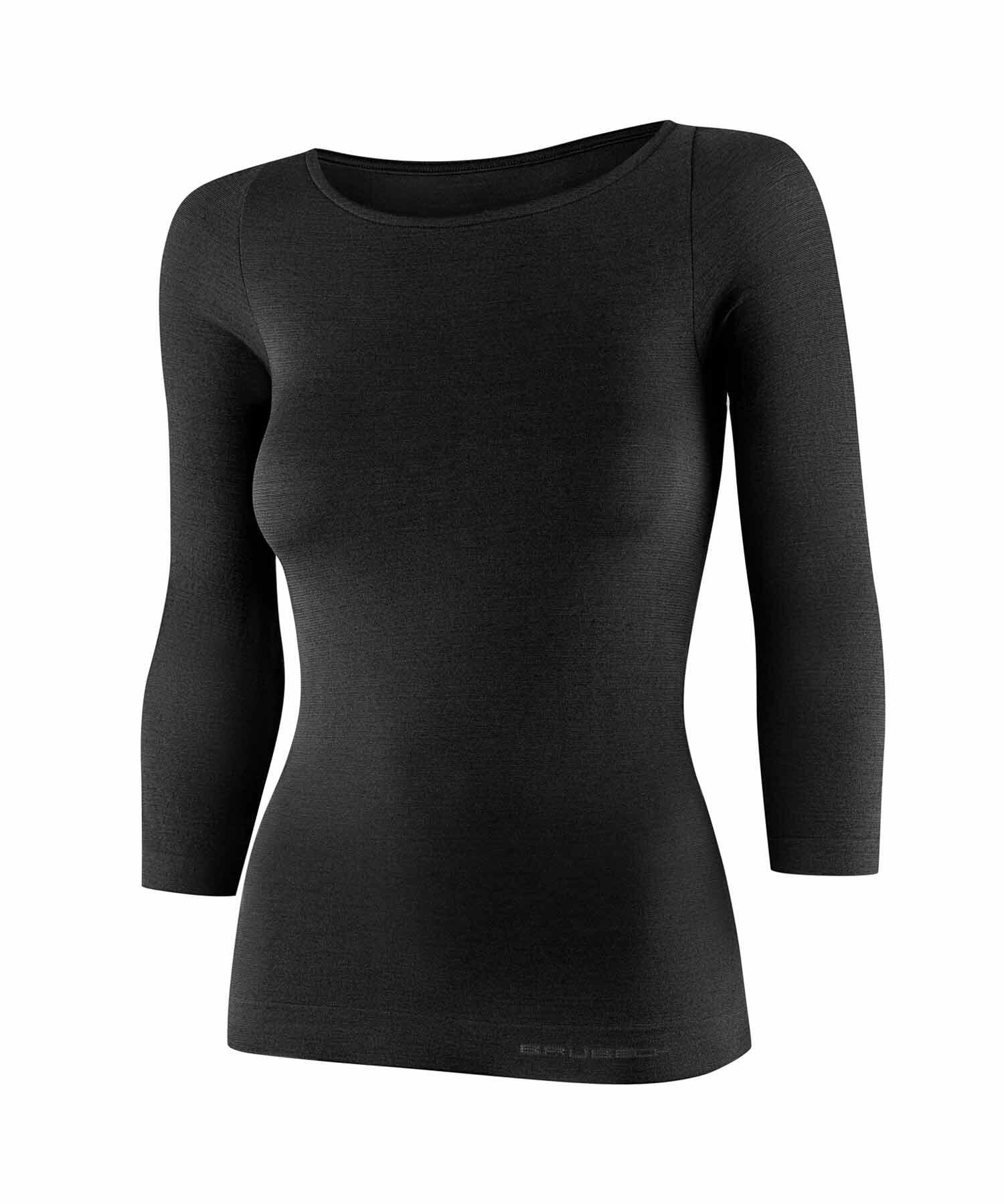 Koszulka damska rękaw 3/4 z wełną Brubeck COMFORT MERINO 3/5
