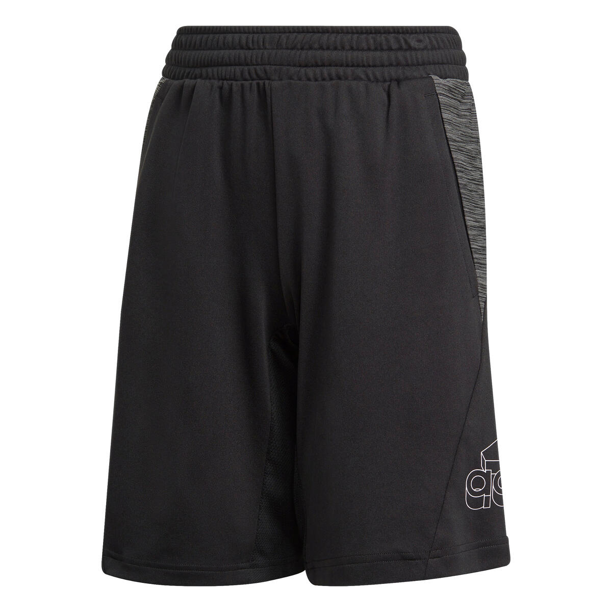 Adidas - Short Enfant Adidas Aeroready Heather - Short - Blanc|noir - 3 À 4 Ans - Decathlon