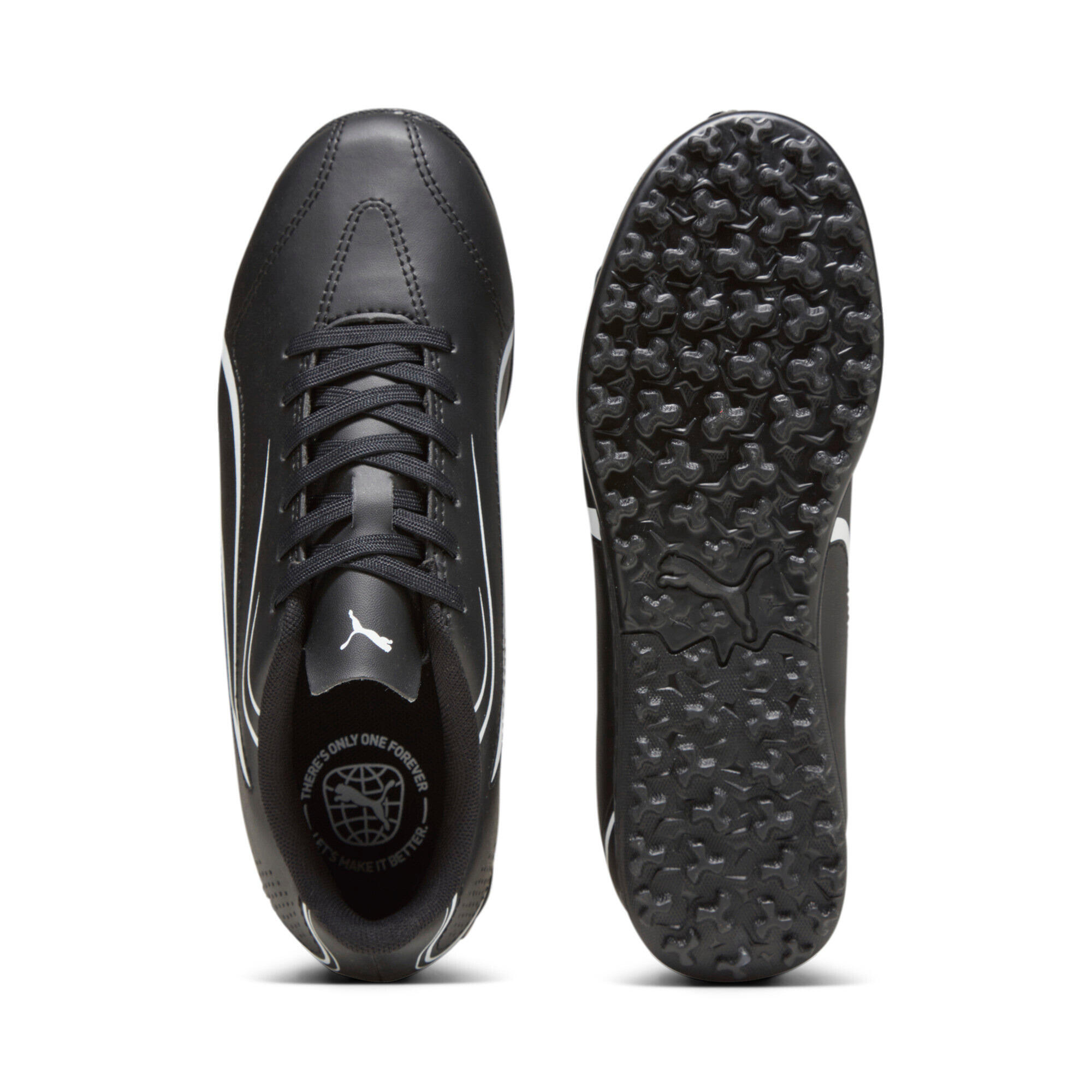 Scarpe calcetto ragazzo puma vitoria tt - nero 6/6