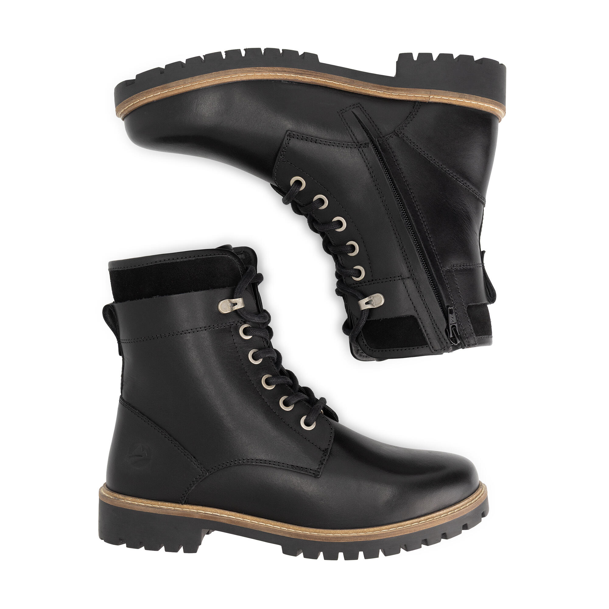 Langdets Men - Bottes à lacets - Doublure en laine - Noir 4/7