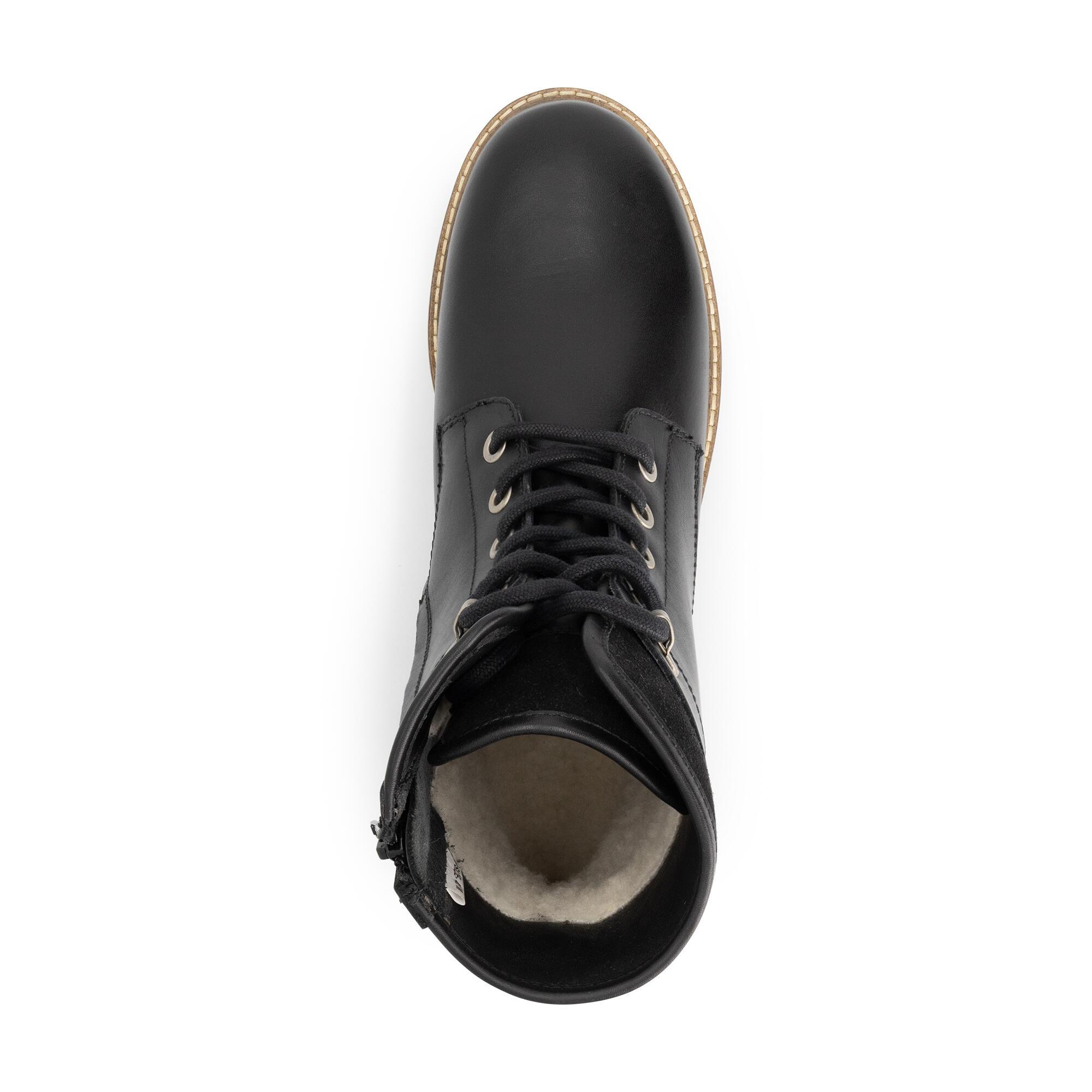 Langdets Men - Bottes à lacets - Doublure en laine - Noir 5/7