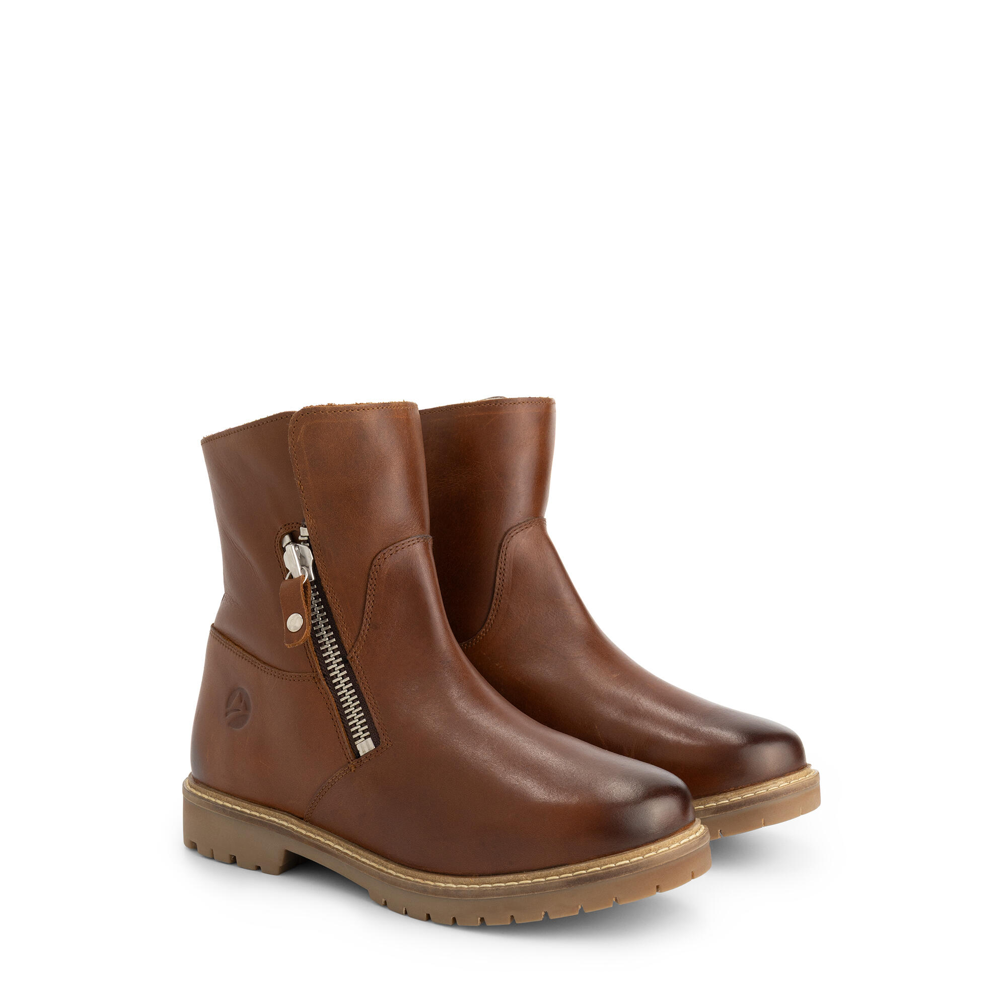 Travelin' - Vilsted Femmes - Bottines - Doublées De Laine - Cognac - Bottes - Marron - Decathlon
