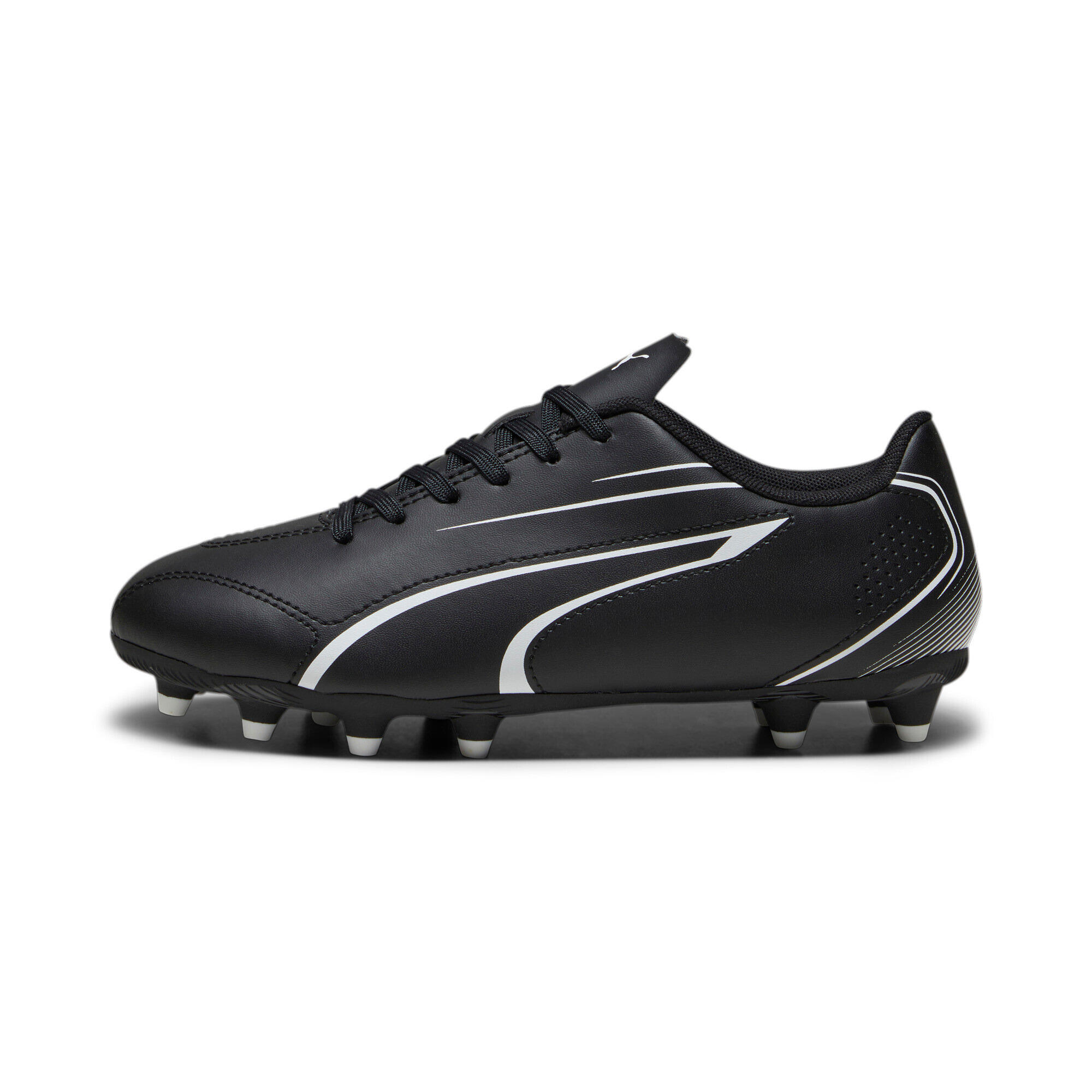 Puma - Chaussures De Football Enfant Puma Vitoria Fg/ag - Chaussures De Football - Blanc|noir - 29,5 - Decathlon