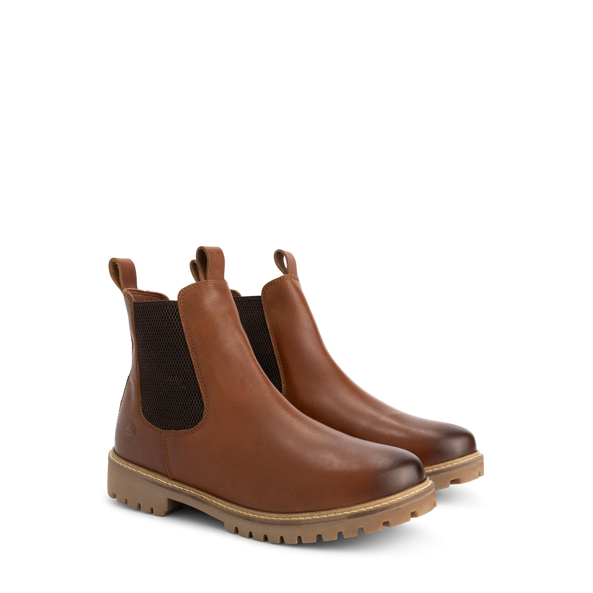 Travelin' - Randaberg Homme - Bottines Chelsea - Doublées De Laine - Cognac - Bottes - Marron - Decathlon