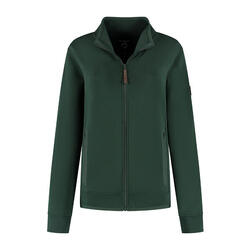 Olia Femmes - Cardigan d'extérieur - Sweat - Vert foncé