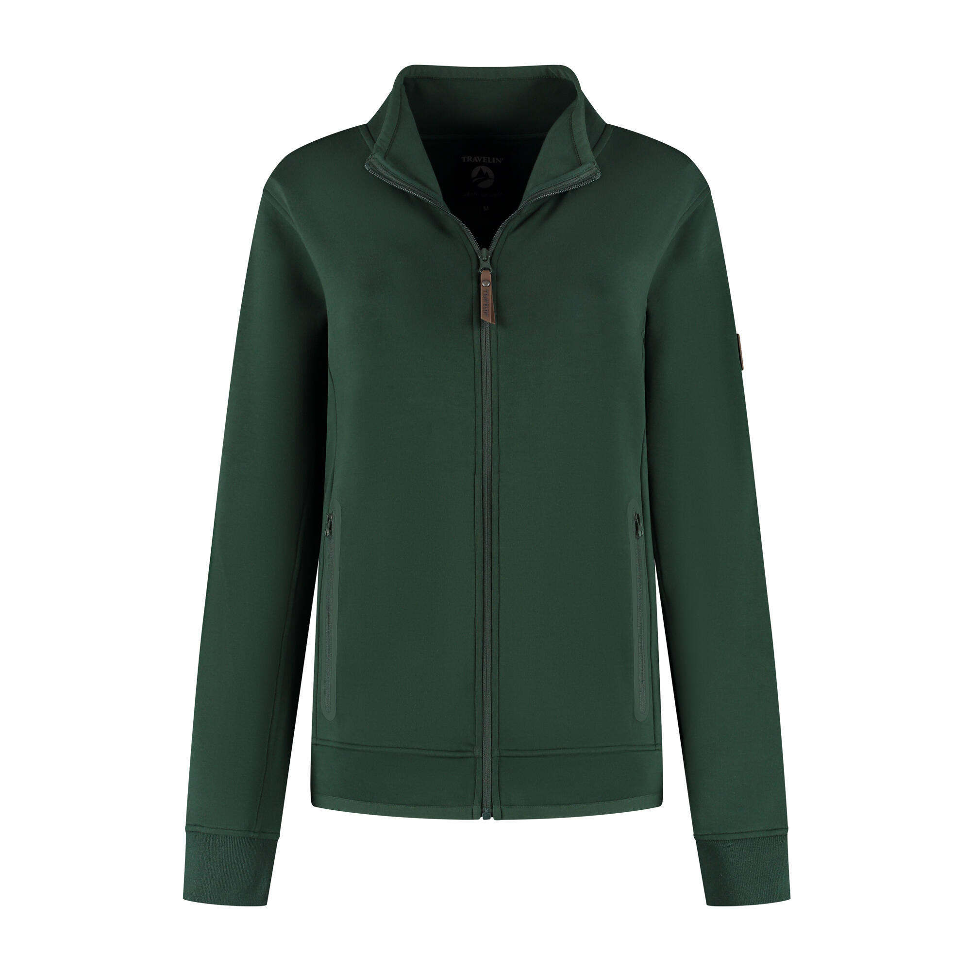Travelin' - Olia Femmes - Cardigan D'Extérieur - Sweat - Vert Foncé - Pull - Vert - Decathlon