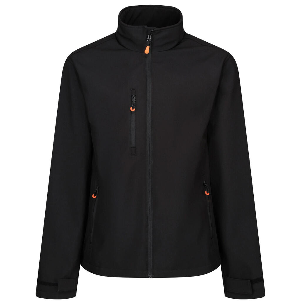 Mens Thermogen Heated Soft Shell Jacket (Black)