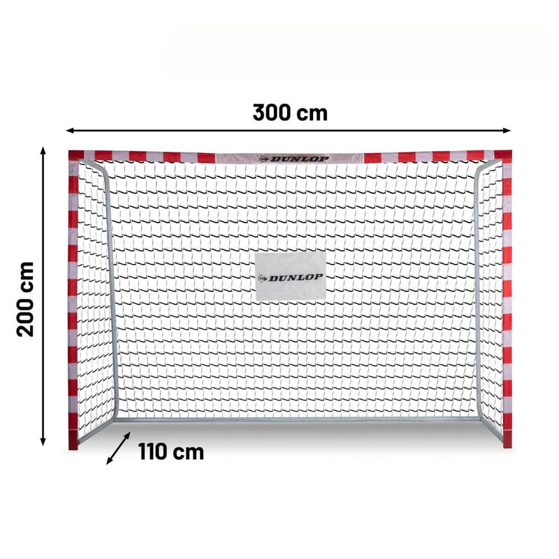Poartă de fotbal Dunlop 300x200x110 cm