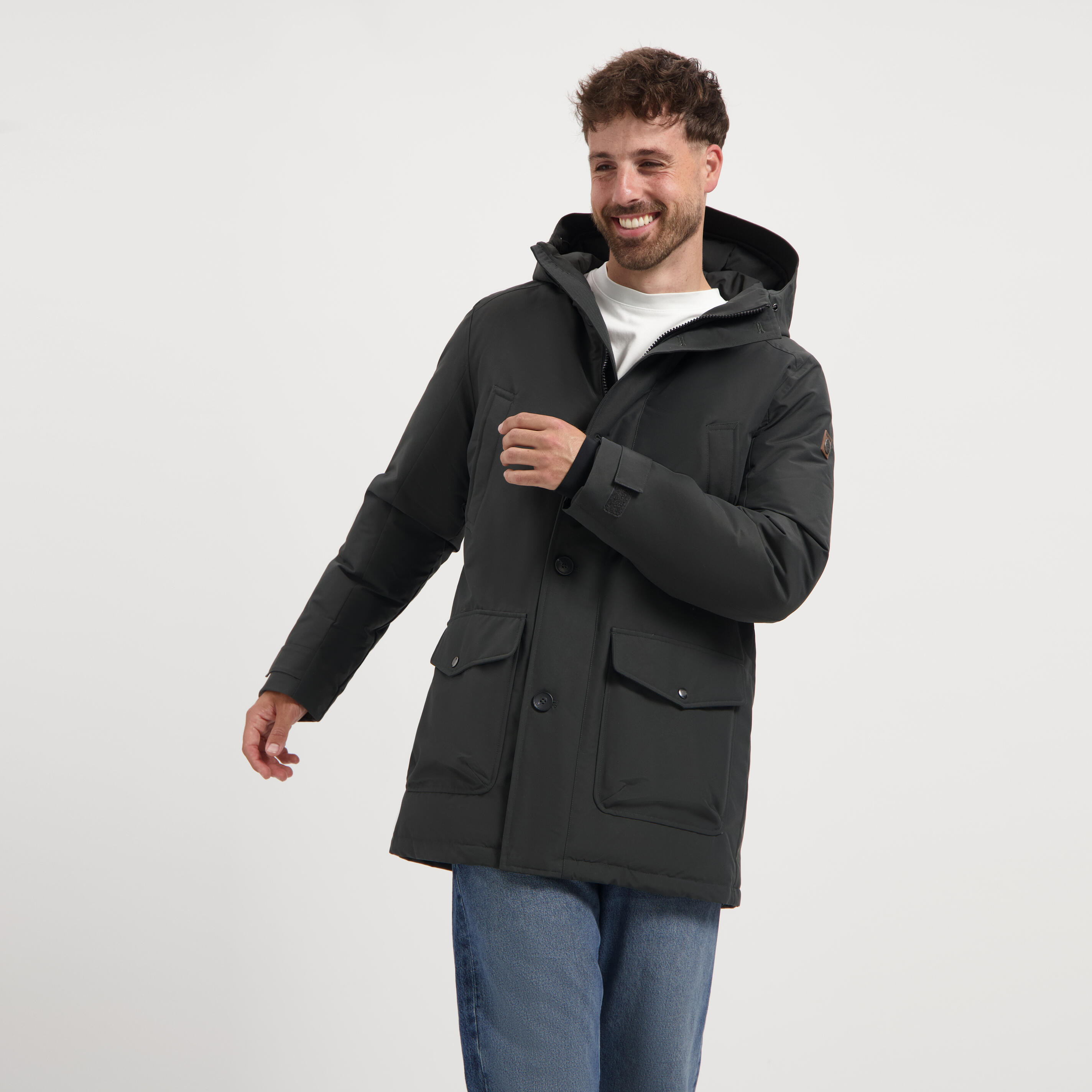 Travelin' - Olav Homme - Parka - Imperméable - Gris Foncé - Doudoune Synthétique - Gris - Decathlon