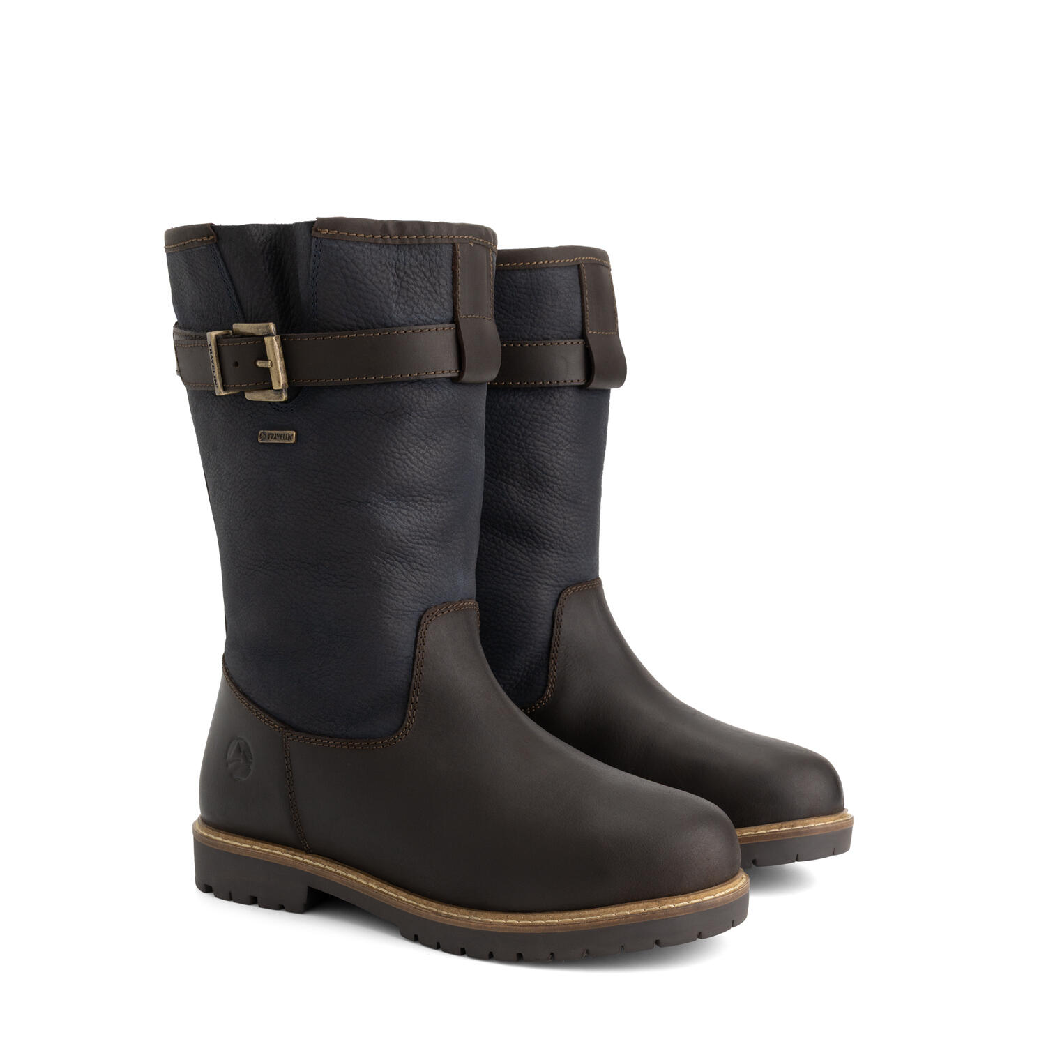 TRAVELIN' Finnberg Damen - Outdoor-Stiefel - Wasserdicht - Blau