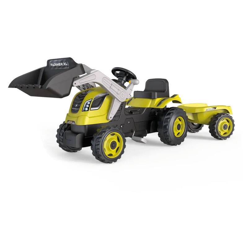 Traktor Ogrodowy dla dzieci Smoby Farmer Max z przyczepką