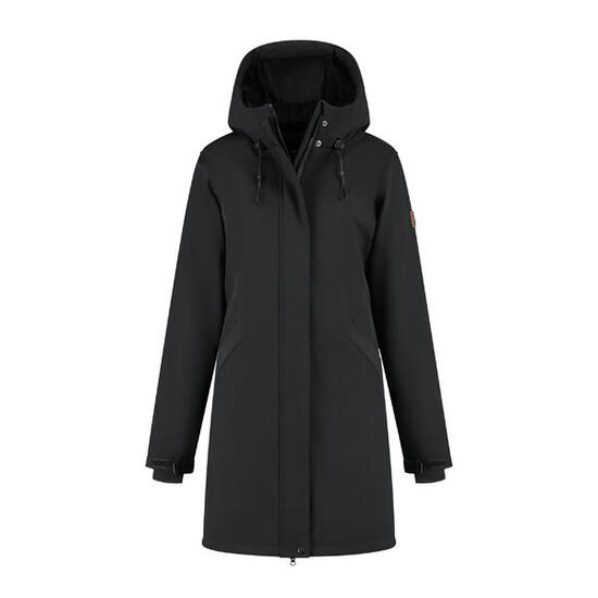 Elina Damen - Softshell Winterjacke - Gepolstert - Schwarz