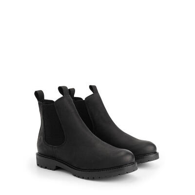 Sivik Damen - Chelsea boots - Nubukleder - Schwarz