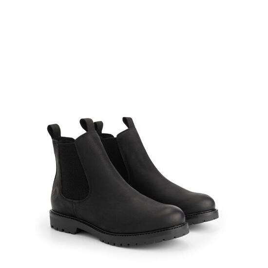 Sivik Damen - Chelsea boots - Nubukleder - Schwarz