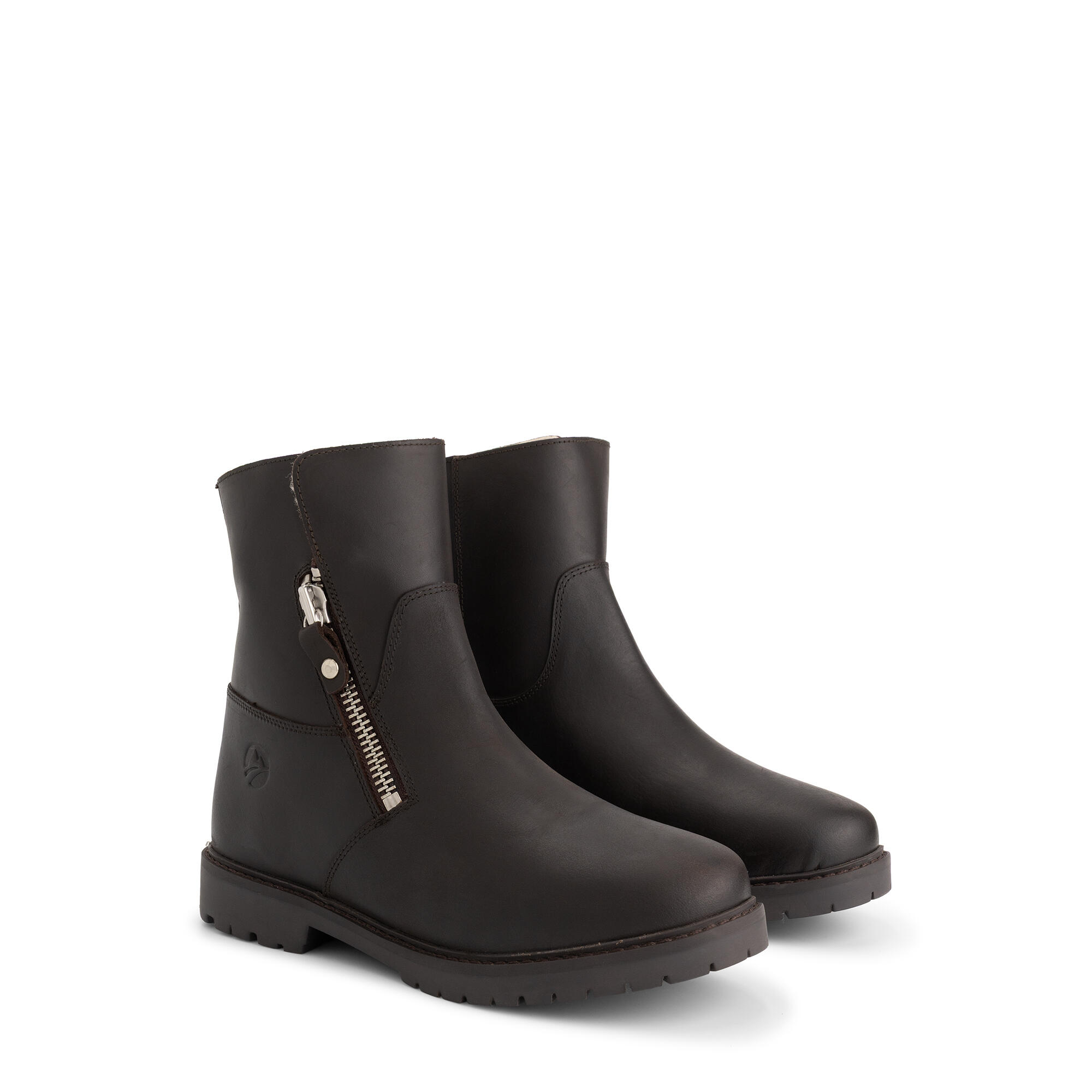 Travelin' - Vaerum Femmes - Bottines - Doublure En Laine - Marron Foncé - Bottes - Marron - Decathlon