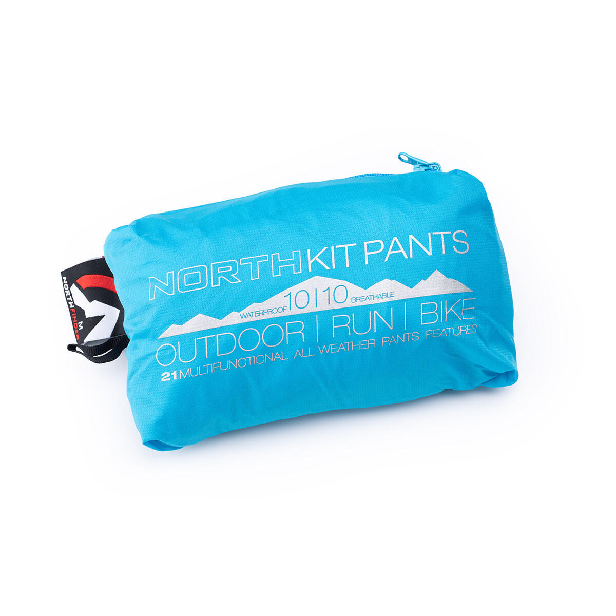 Pánské nepromokavé multisportovní kalhoty sbalitelné 2L NORTHKIT 3/7