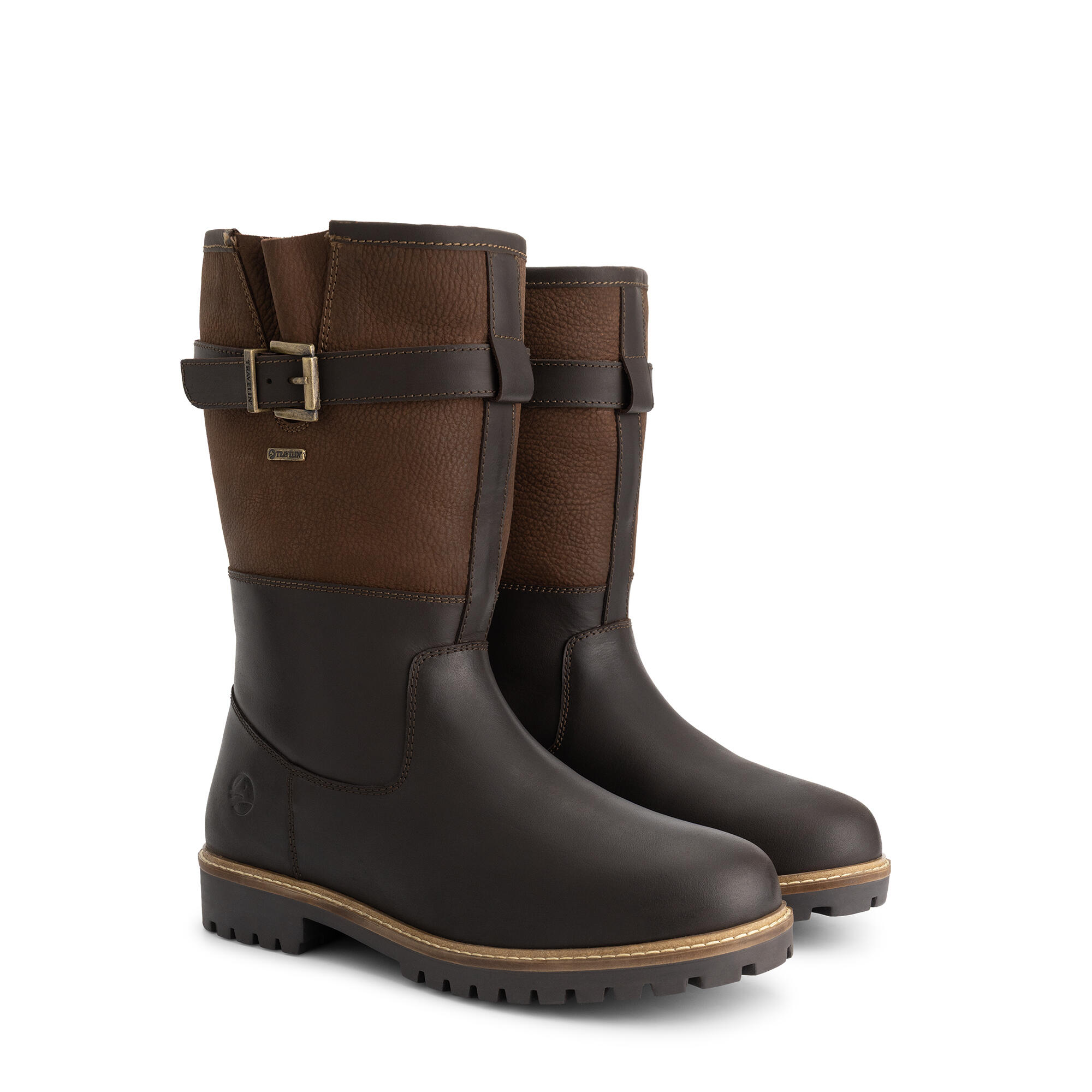 Bottes De Chasse Rocky Upland Imperméables - Taille 11M (US) Marron Café - Cuir, Occasion Bon état