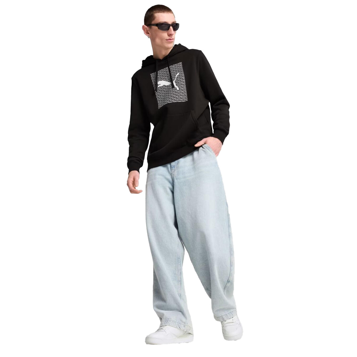Sudadera Essentials Logotipo para Hombre Negro 4/5