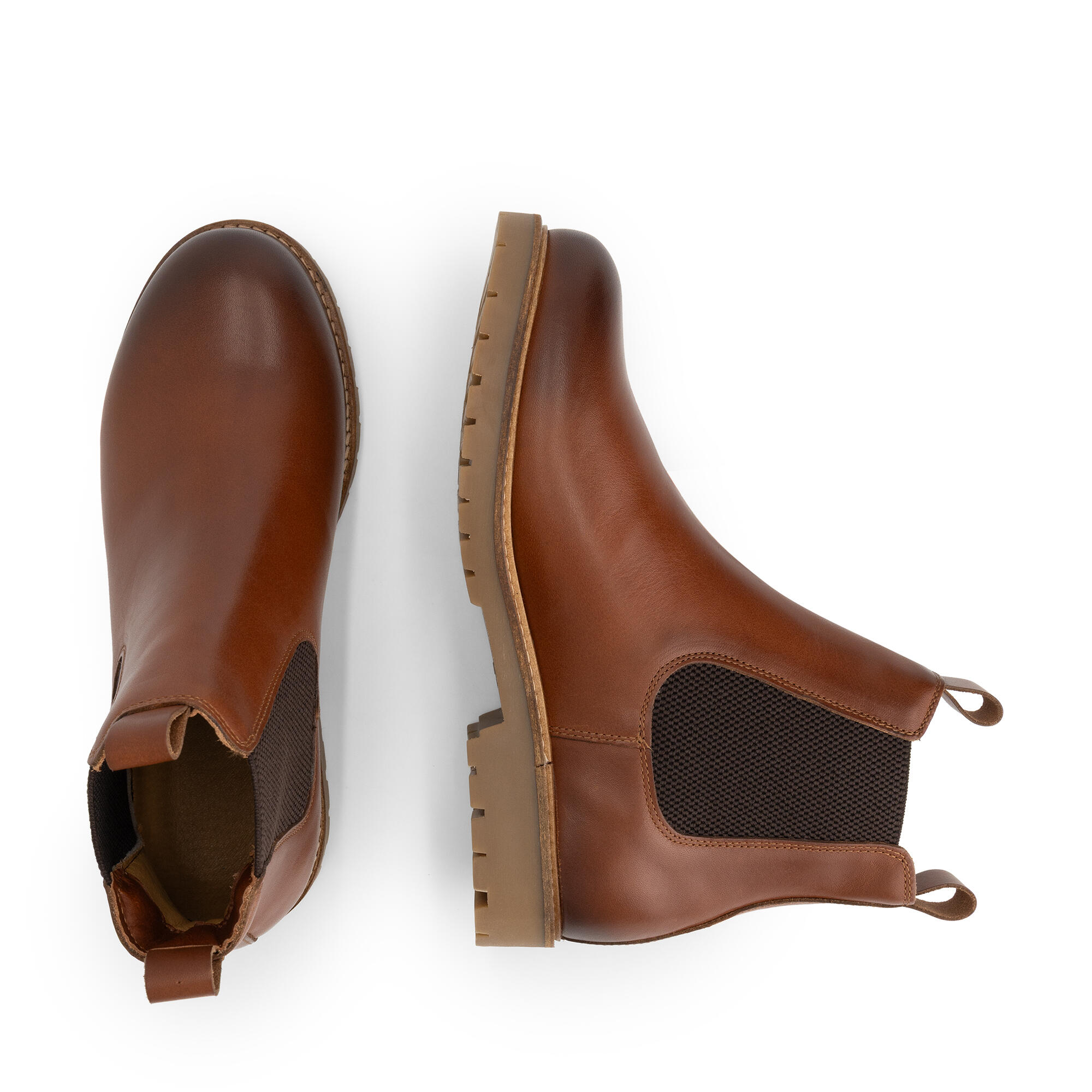 Agder Dames - Chelsea boots - Leer - Cognac 4/6