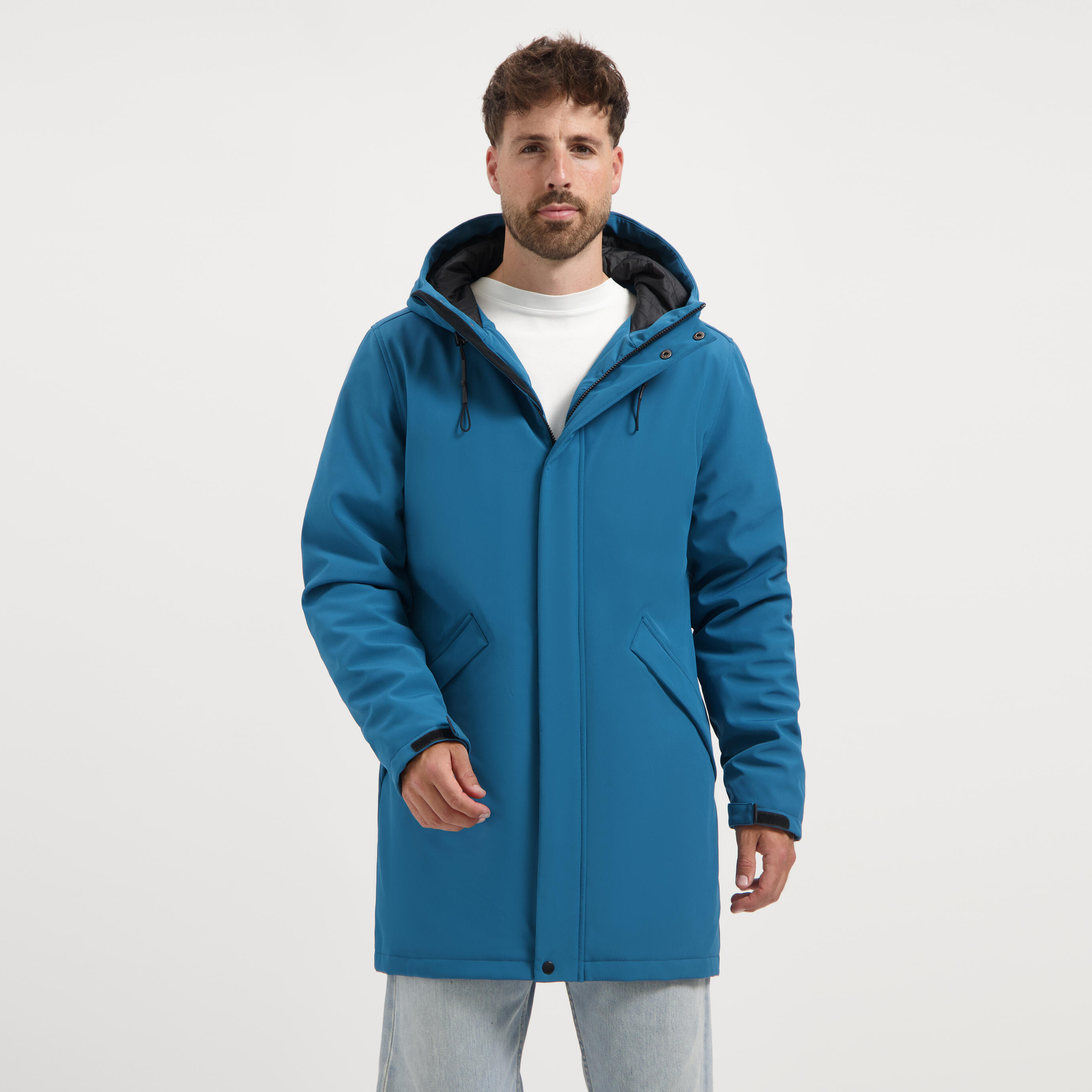 TRAVELIN' Enok Herren - Softshell Winterjacke - Gepolstert - Blau