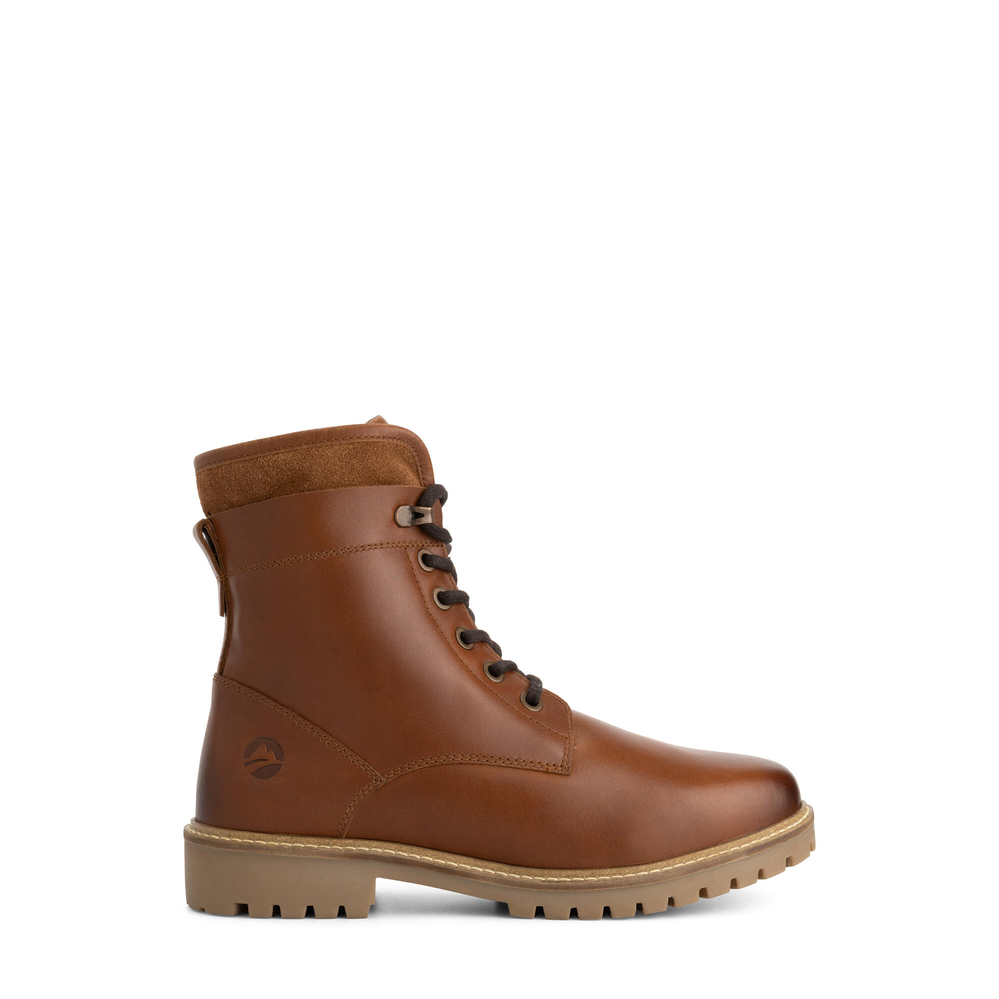 Langdets Homme - Bottines à lacets - Doublure en laine - Cognac 3/7