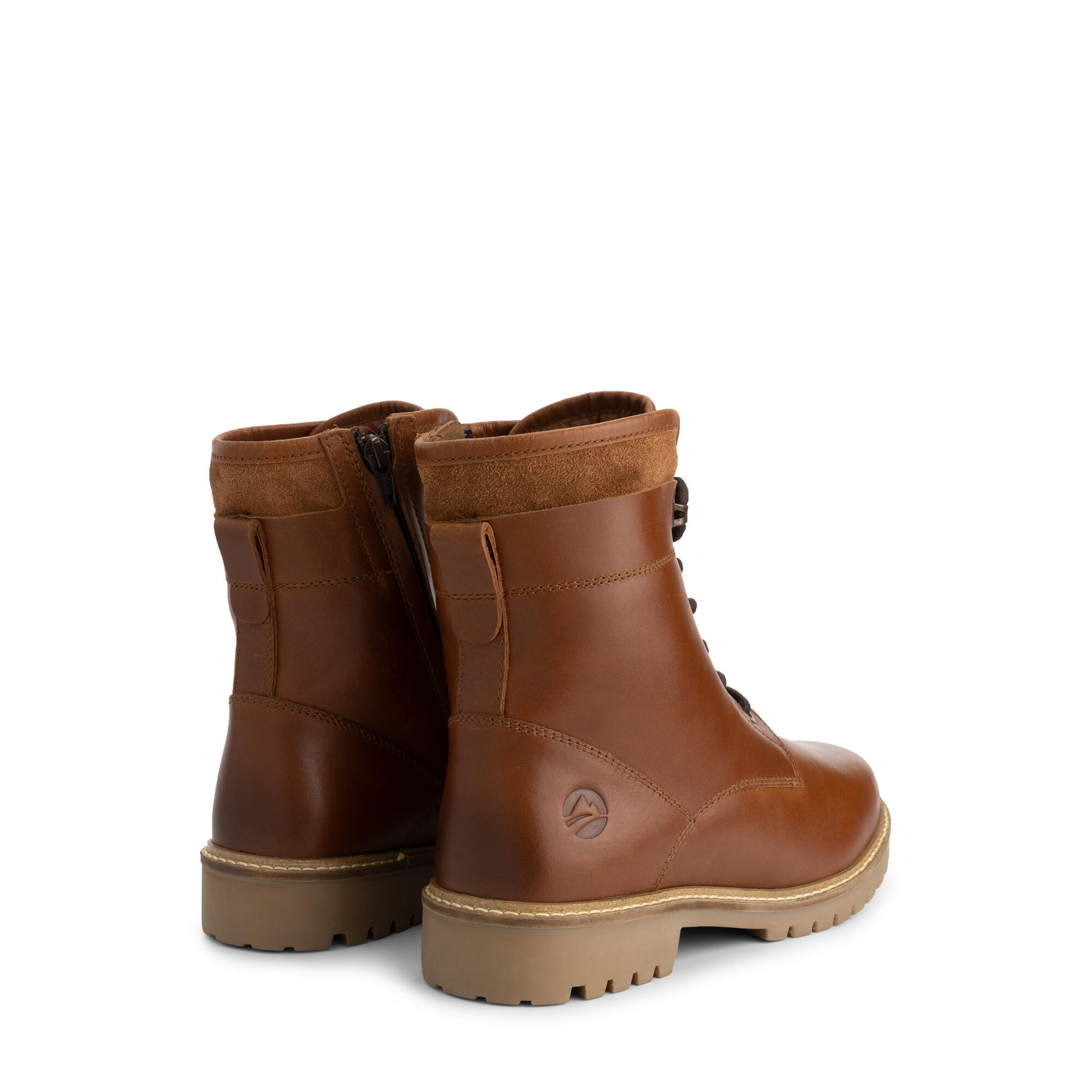 Langdets Homme - Bottines à lacets - Doublure en laine - Cognac 2/7