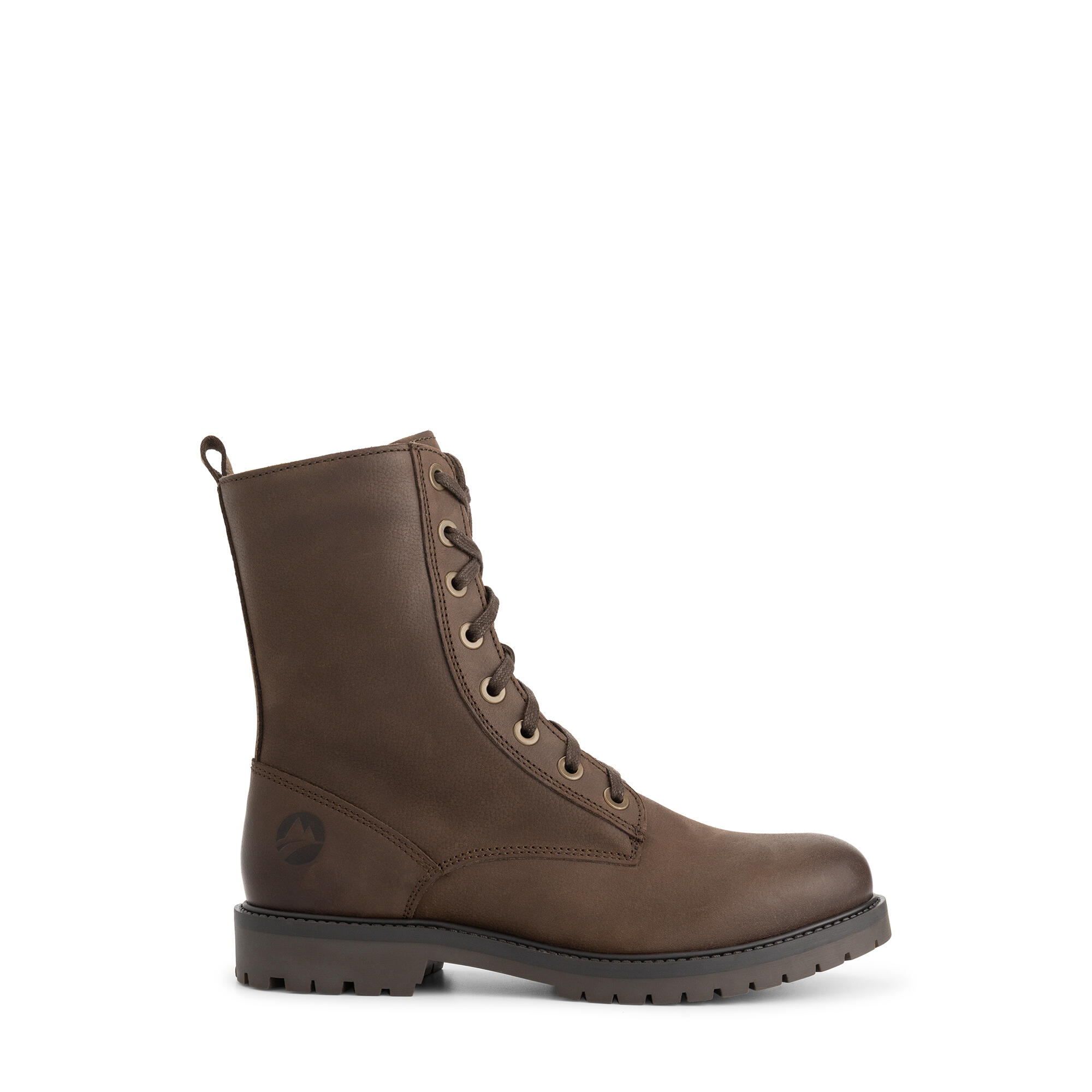Botas con cordones y cremallera Bossvika mujer - Nobuk - Negro 3/7