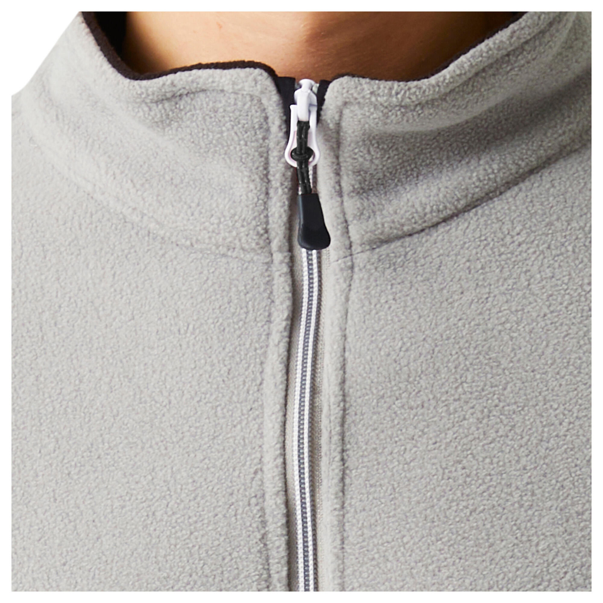Effen dubbellaags Soft Shell herenjack (Mineraalgrijs/zwart) 3/4