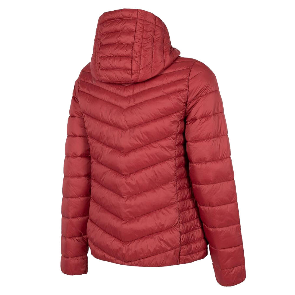 Dames Gewatteerd Jasje (Rood, Rood) 3/3