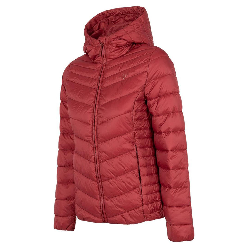Dames Gewatteerd Jasje (Rood, Rood) 2/3