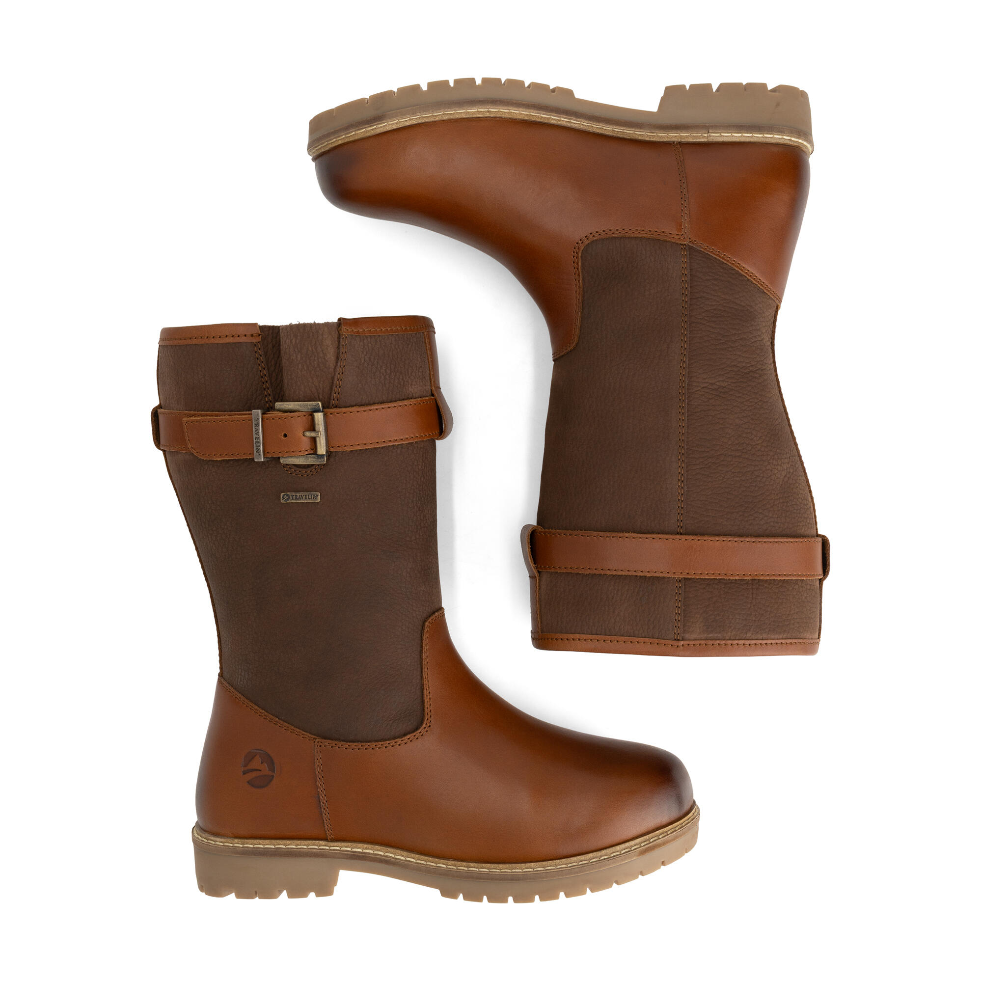 Vadso Femmes - Bottes d'extérieur - Imperméables - Cognac 4/7