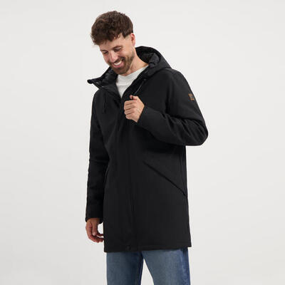 Giacca invernale softshell da uomo Enok - Foderata - Nera
