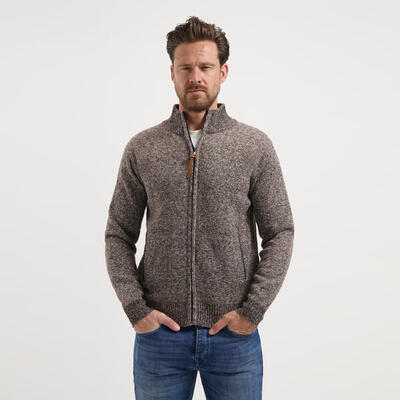 MGO Philip Herren - Outdoor-Strickjacke - Fleecejacke - Braun