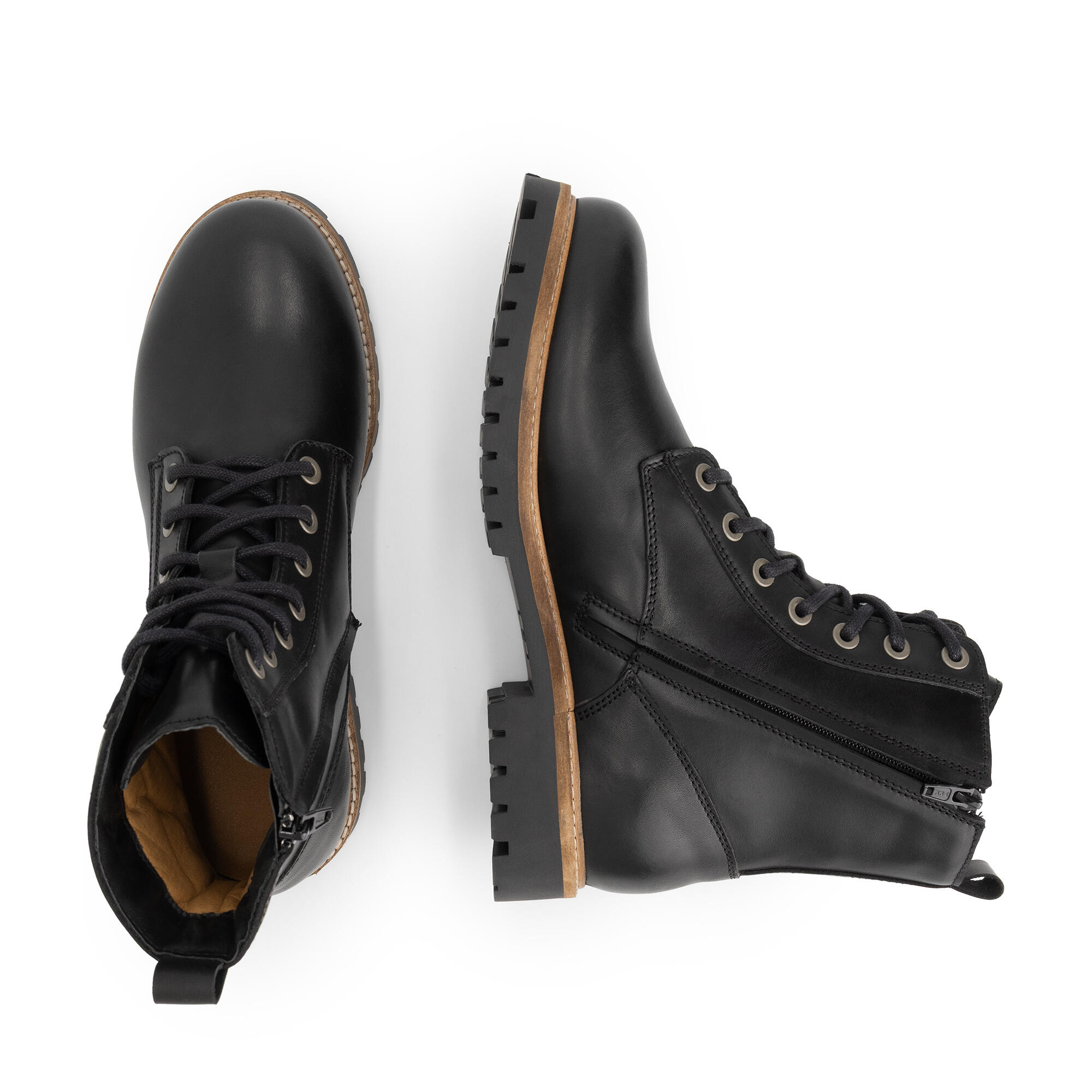 Kvaloya Heren - Veterboots - Leer - Zwart 4/6