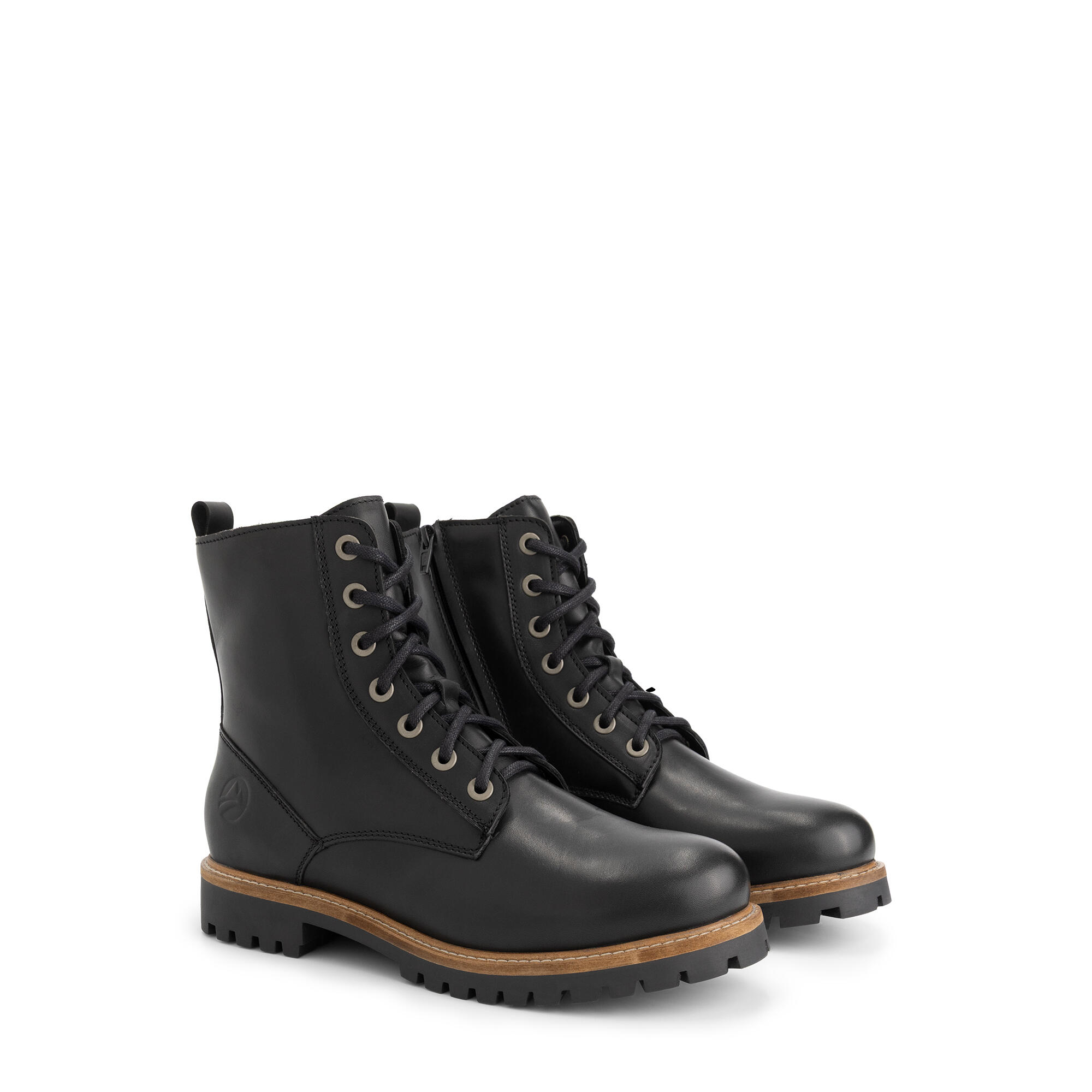Kvaloya Heren - Veterboots - Leer - Zwart 1/6