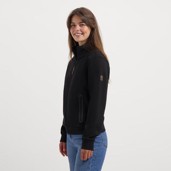 Olia Damen - Outdoor-Strickjacke - Schwarz