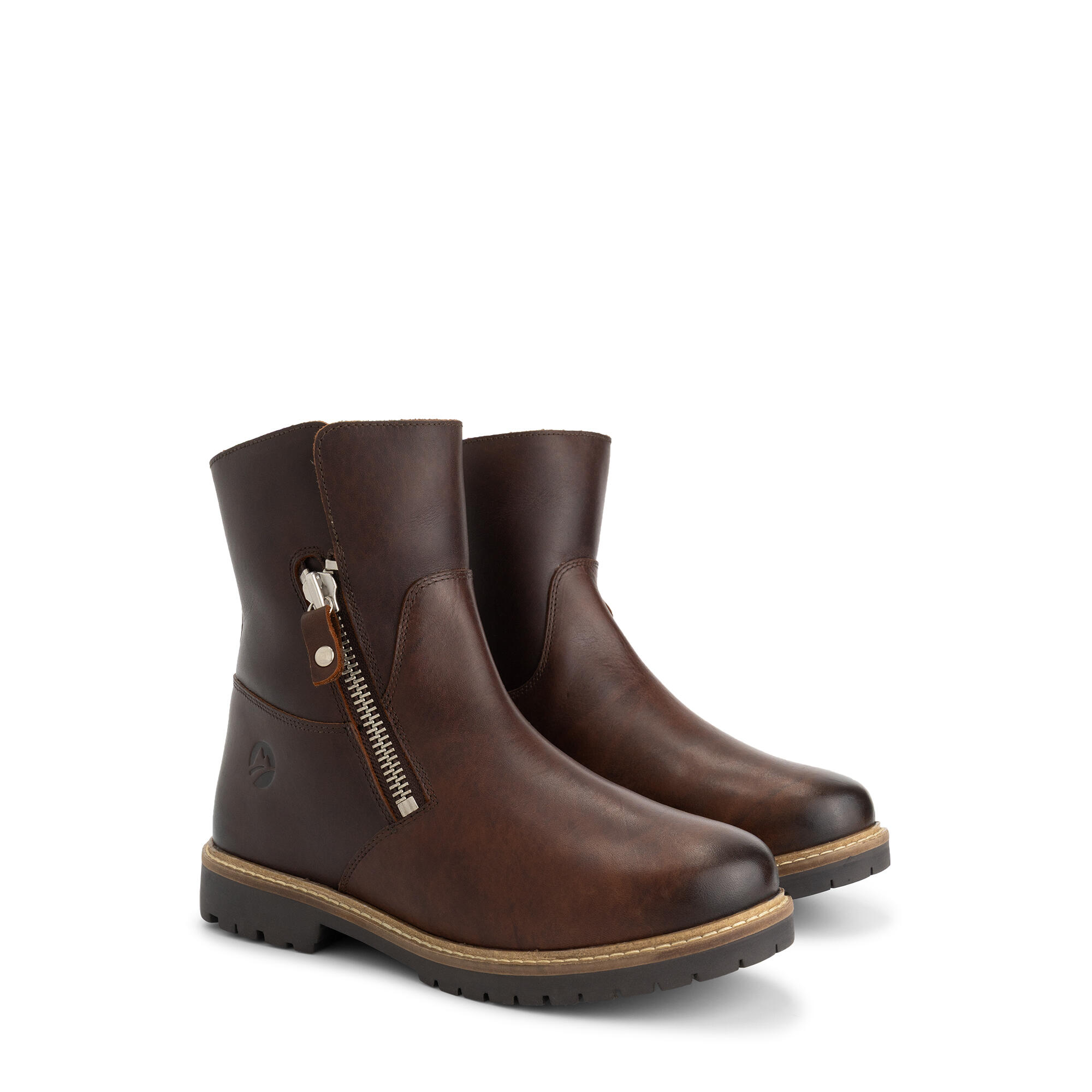 Travelin' - Vilsted Femmes - Bottines - Doublure En Laine - Marron Foncé - Bottes - Marron - Decathlon