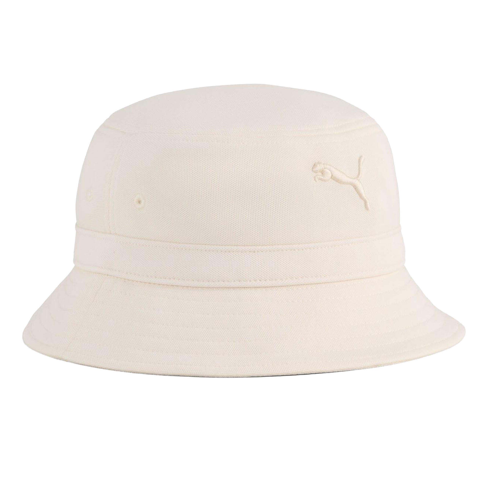 PUMA Cappello A Secchiello Logo Adulto Unisex Puma Premium Essential Bianco