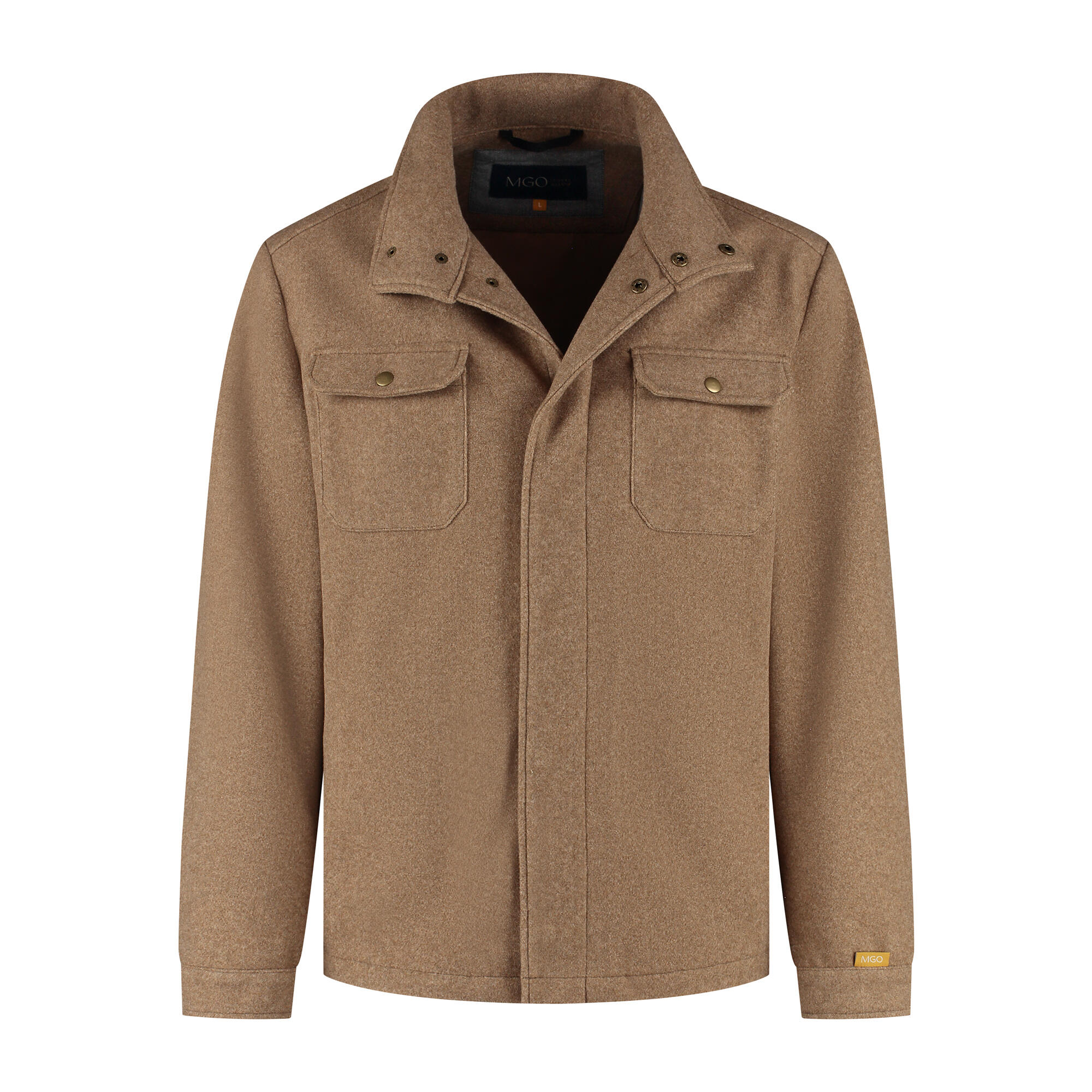 Mgo - Mgo Cedric Homme - Veste Légère - Rembourrée - Aspect Laine - Marron Clair - Surchemise - Marron - Decathlon