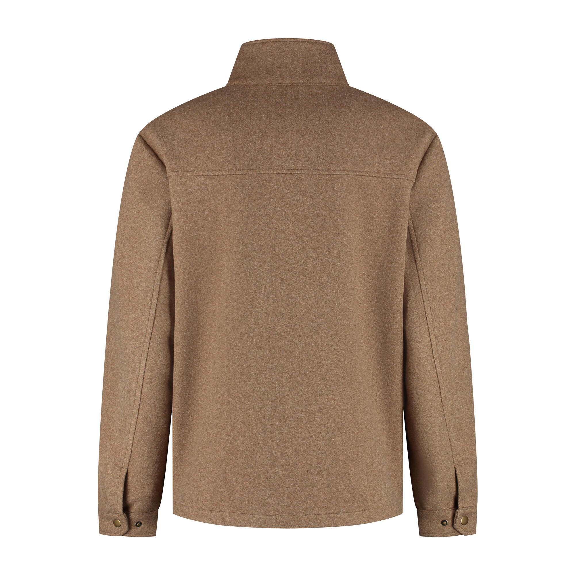 Cedric Homme - Veste légère - Rembourrée - Aspect laine - Marron clair 7/7