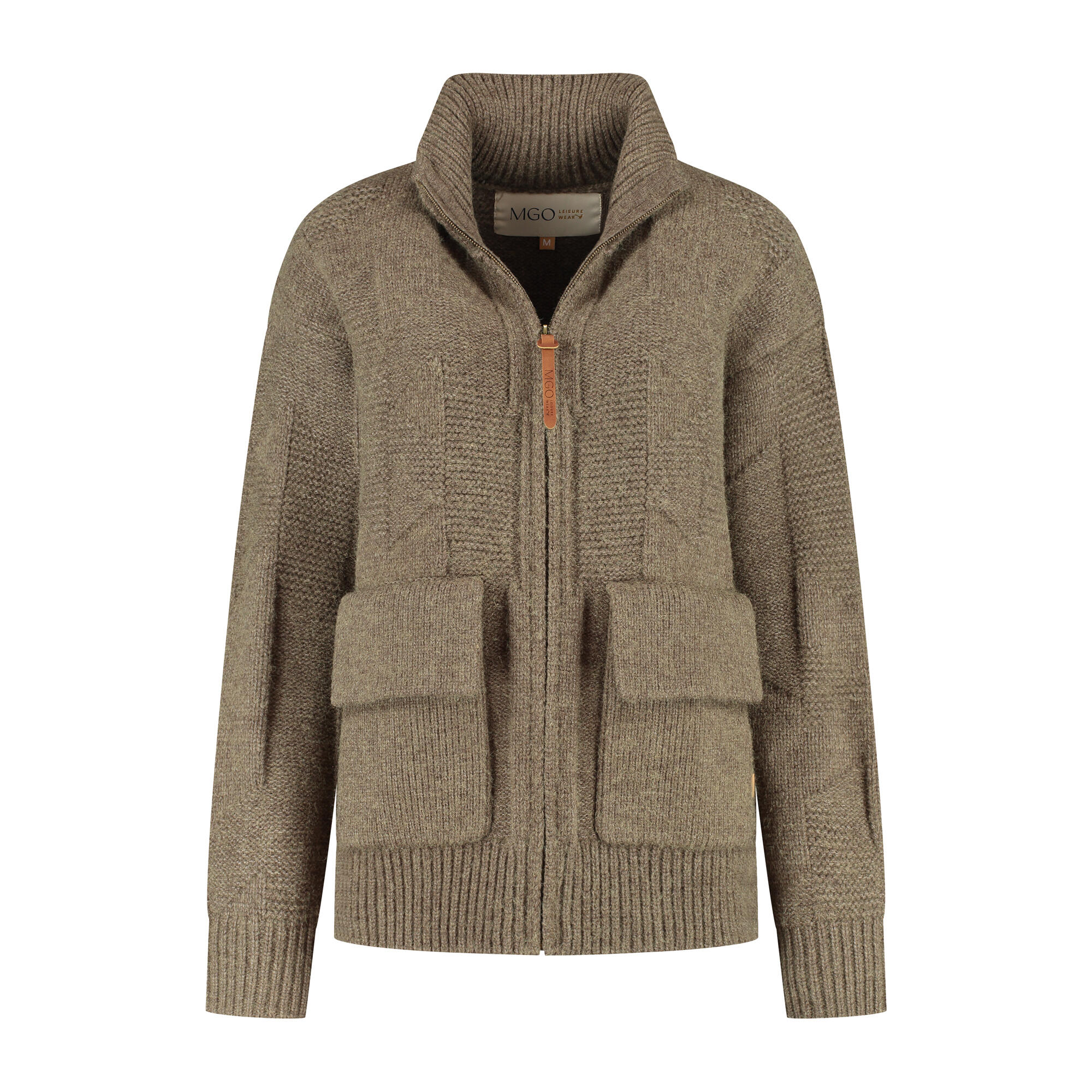 Tamar Femmes - Cardigan - Maille grossière - Marron 2/7