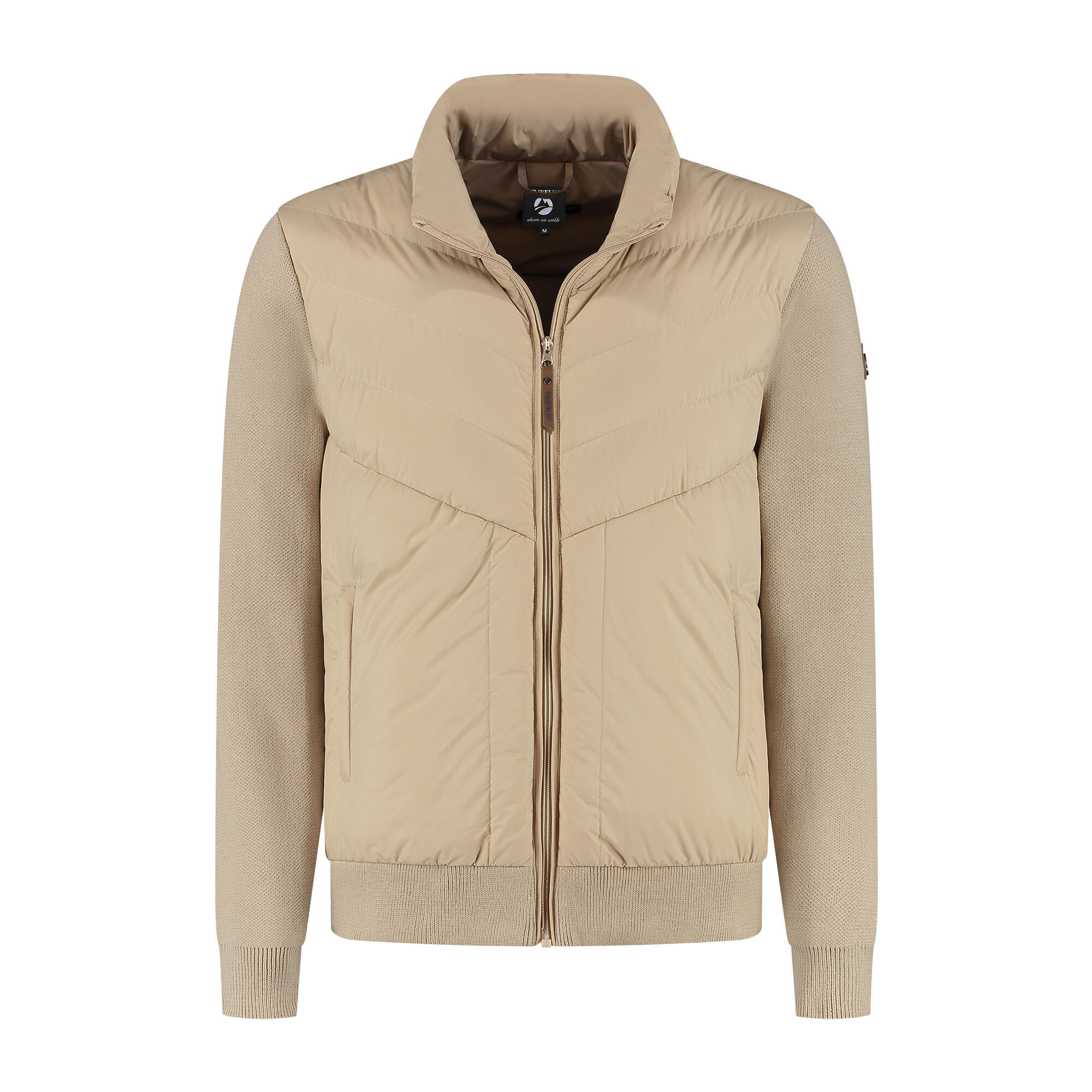Damian Homme - Cardigan d'extérieur - Rembourré - Sable 2/7