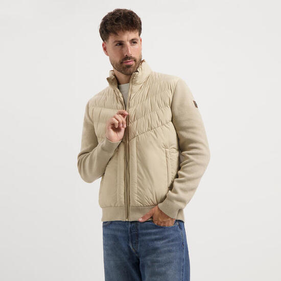 Damian Herren - Outdoor-Strickjacke - Gepolstert - Sand