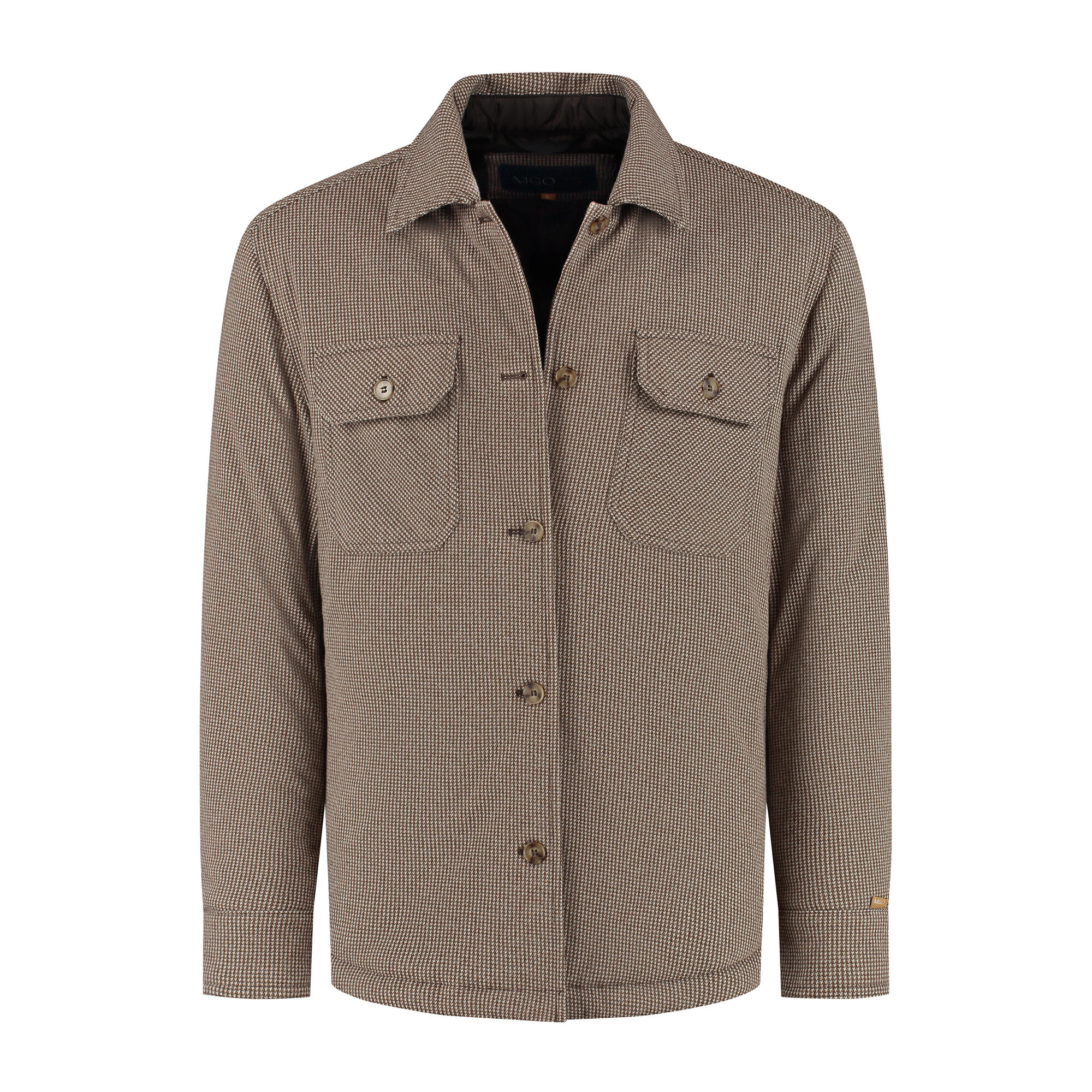 Duke Herren - Übergangsjacke/Shacket - Gefüttertes Overshirt - Braun 2/7