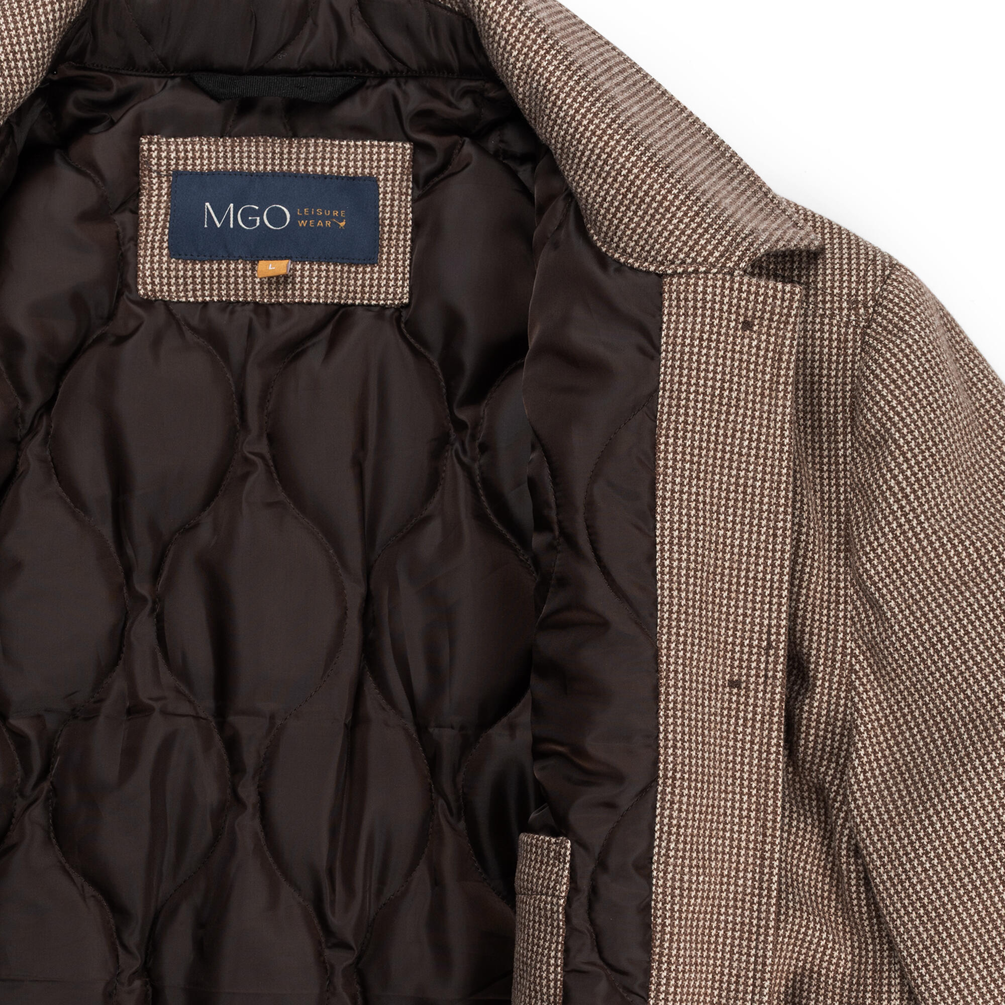 Duke Herren - Übergangsjacke/Shacket - Gefüttertes Overshirt - Braun 6/7