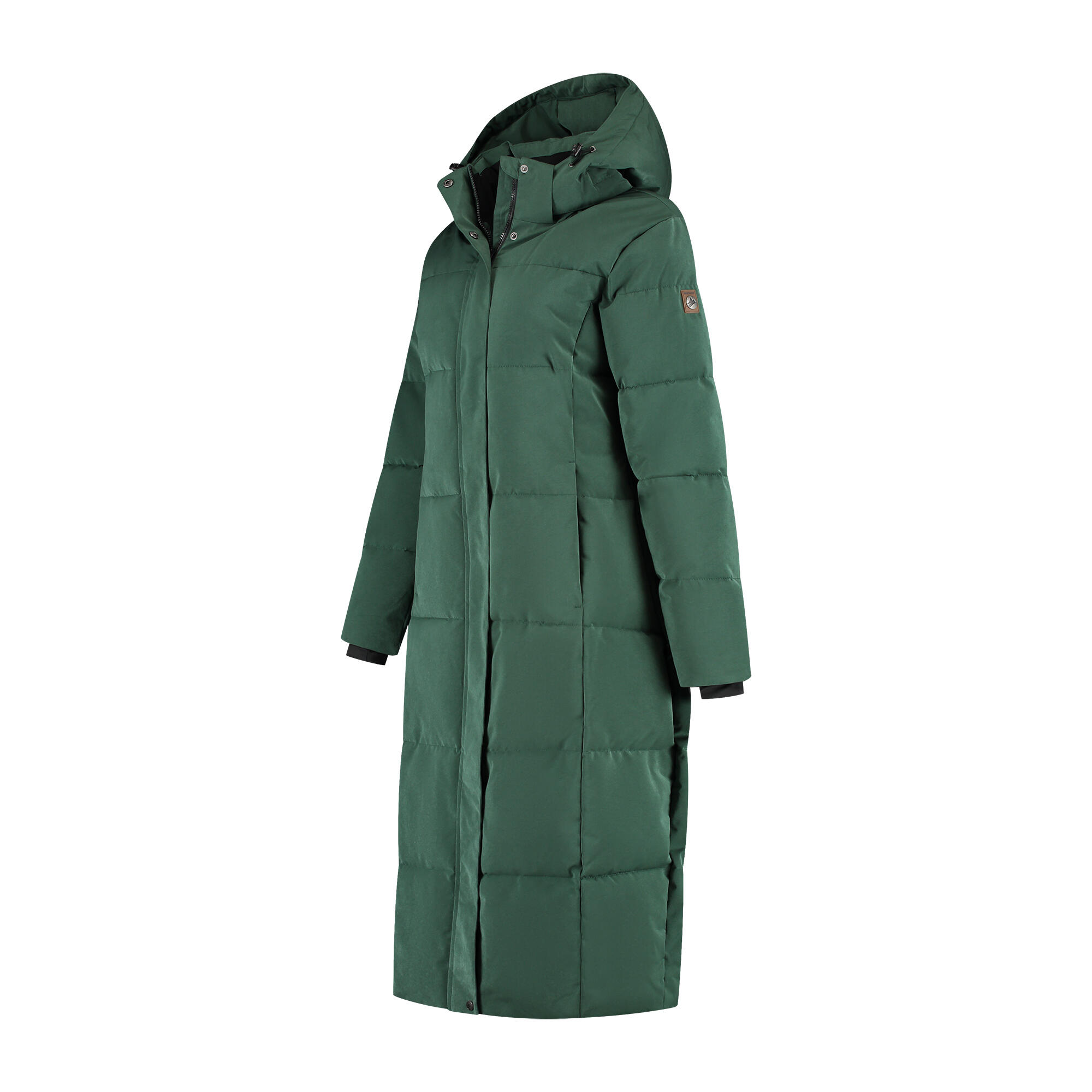 Freya Dames - Puffer winterjas - Getailleerd - Donkergroen 3/7