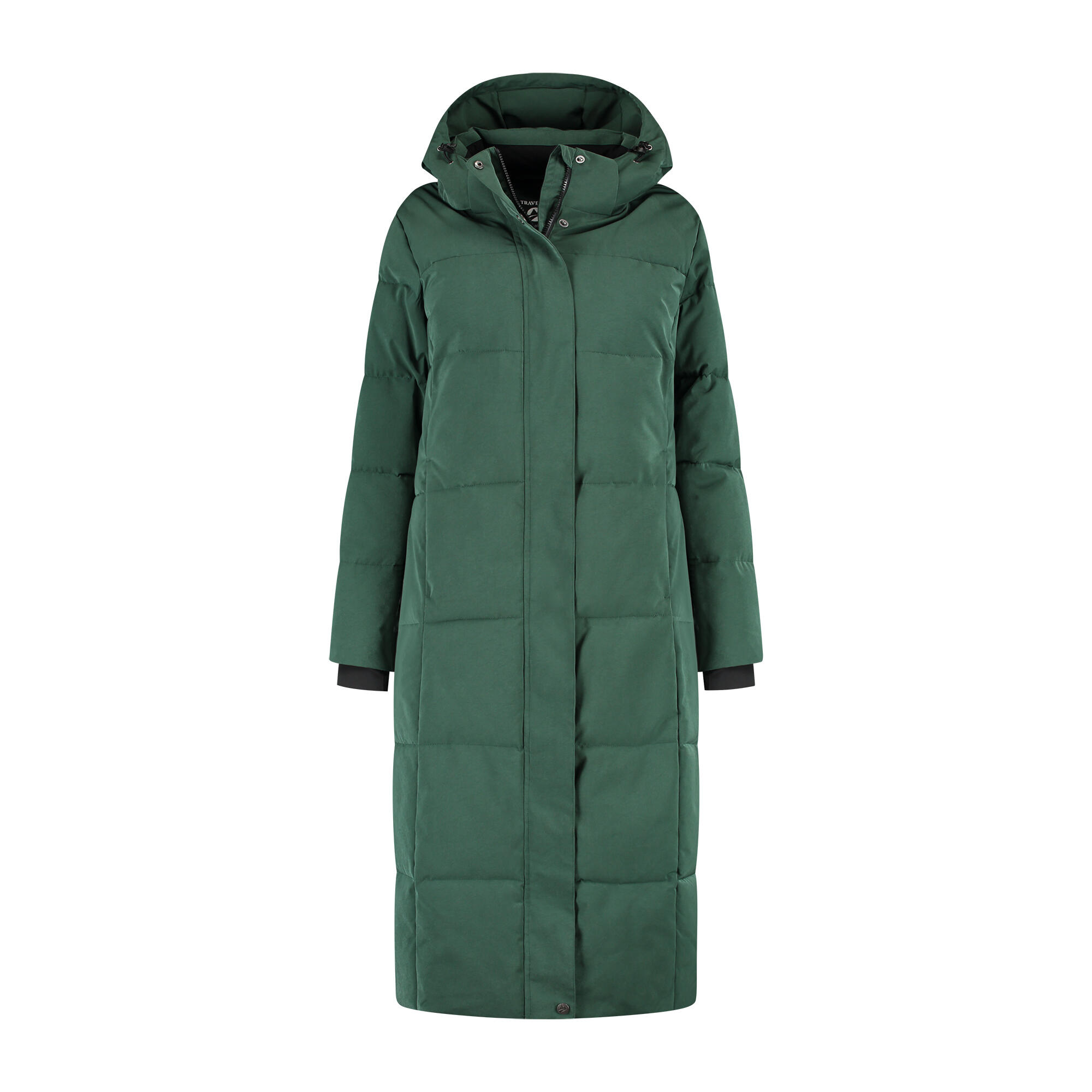 Freya Dames - Puffer winterjas - Getailleerd - Donkergroen 2/7