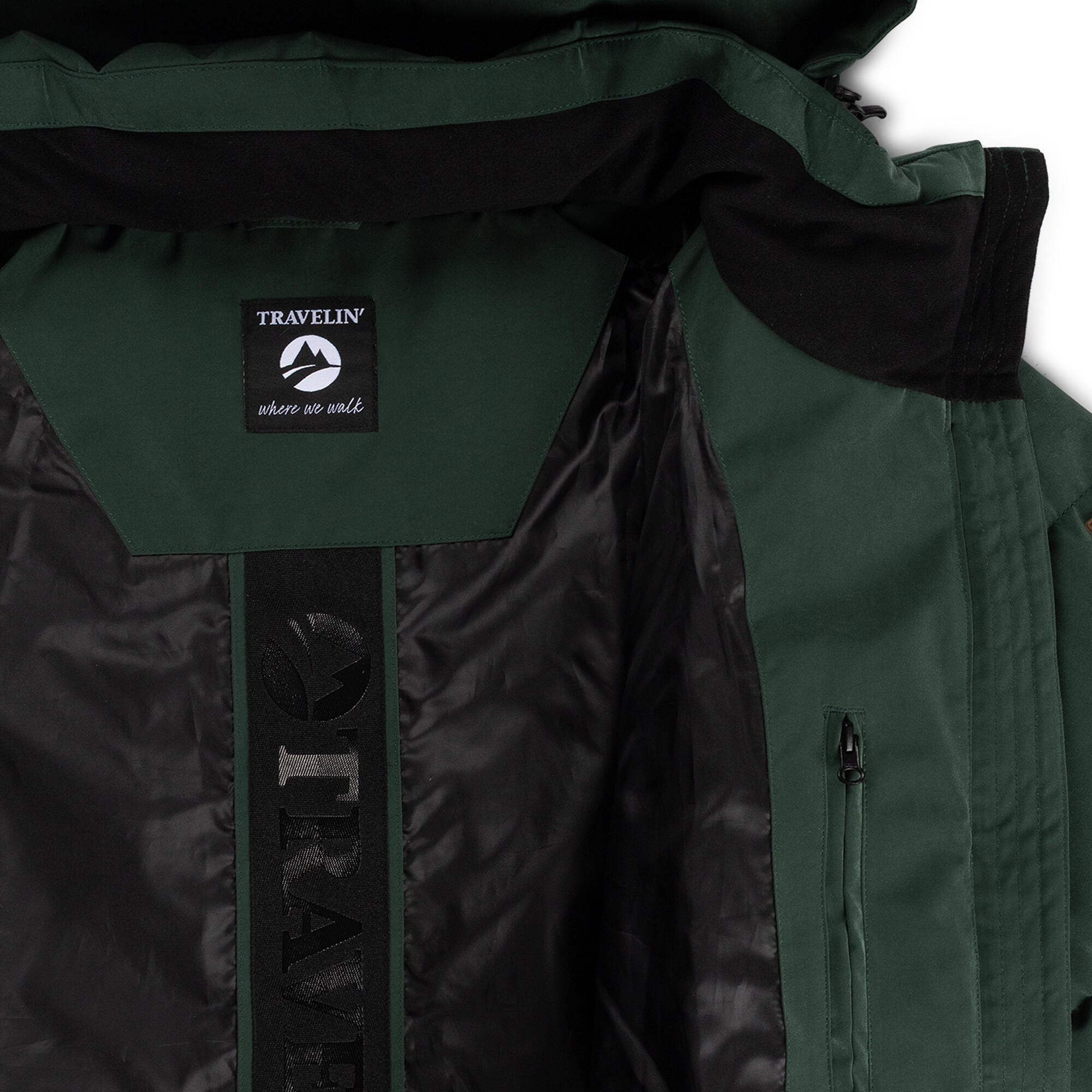 Freya Dames - Puffer winterjas - Getailleerd - Donkergroen 6/7